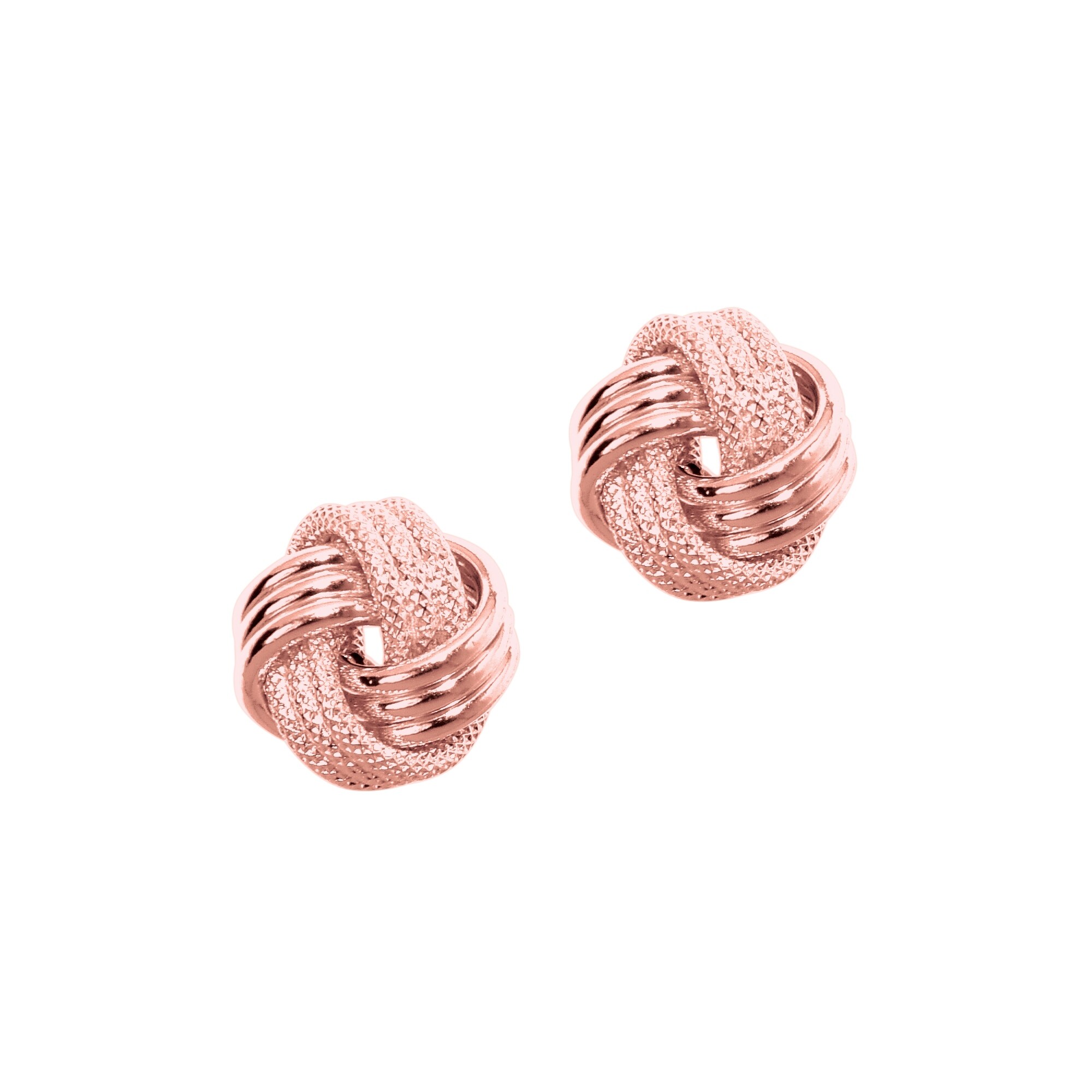 Mcs Jewelry Inc 14 Karat Rose Gold Love Knot Earrings Diameter Mcs Jewelry Inc 14 Karat Rose Gold Love Knot Earrings Diameter 9mm Pink On Free Shipping Today 14078626