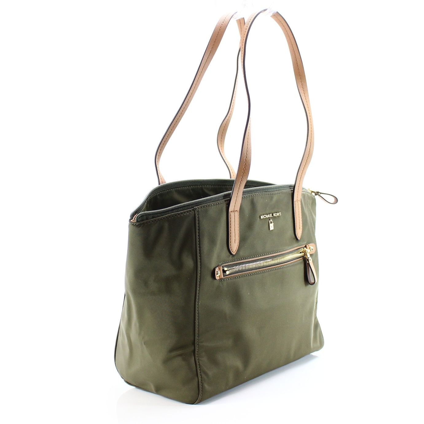 Michael Kors New Kelsey Olive Green Medium Top Zip Tote Handbag Michael Kors New Kelsey Olive Green Medium Top Zip Tote Handbag Purse Free Shipping Today 19564046