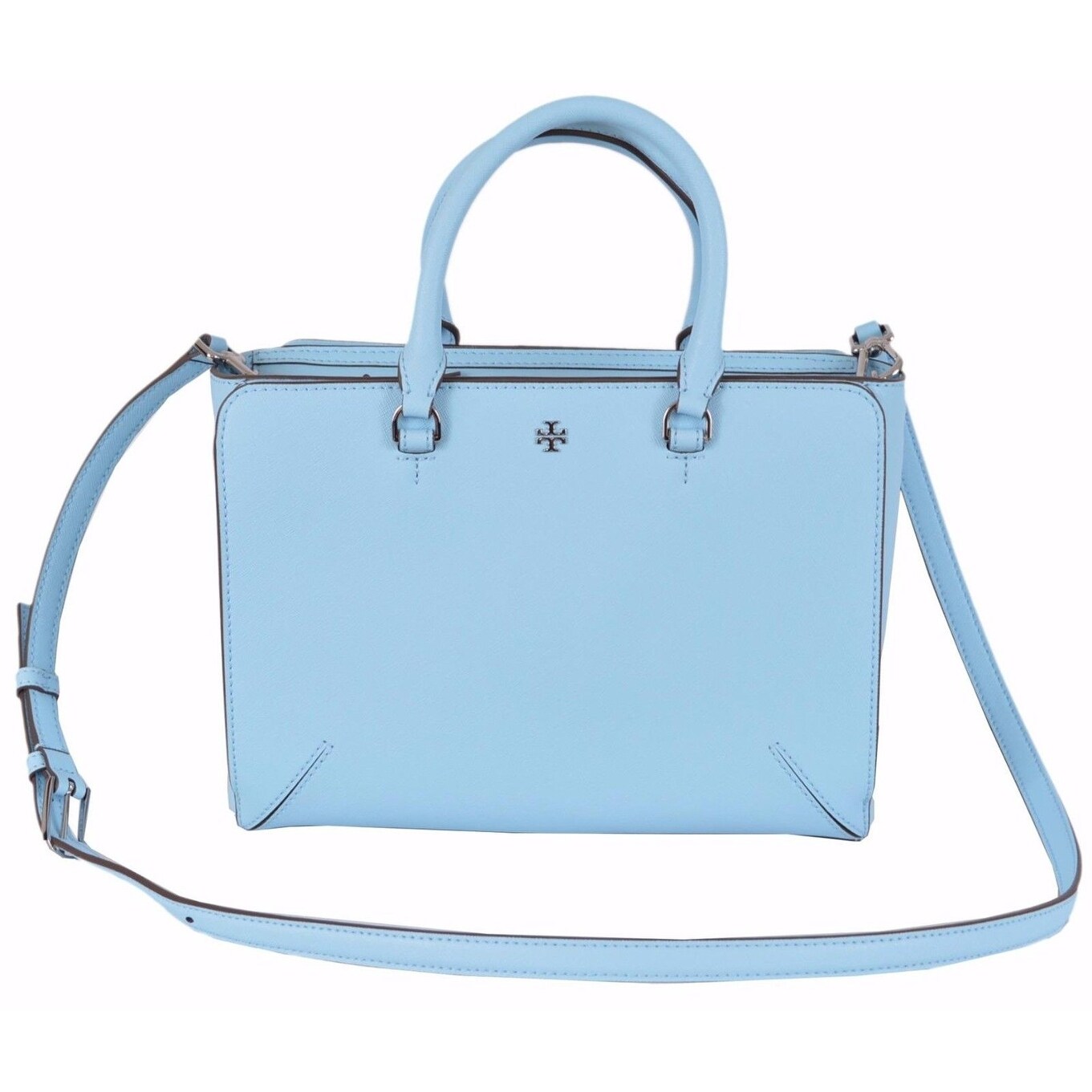 Tory Burch Blue Leather Robinson Small Zip Convertible Tote Tory Burch Blue Leather Robinson Small Zip Convertible Tote Purse Handbag 10 76 X 7 97 3 59 On Free Shipping Today