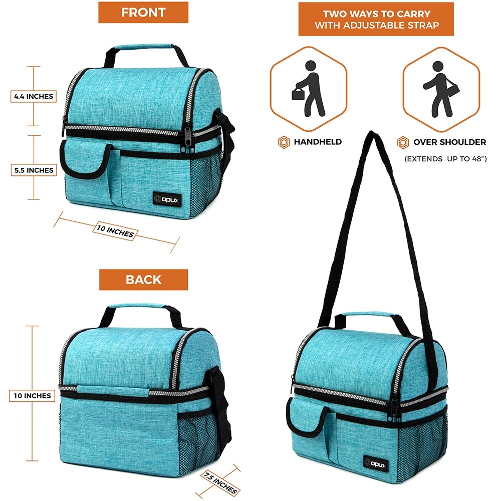 twin deck lunch bag