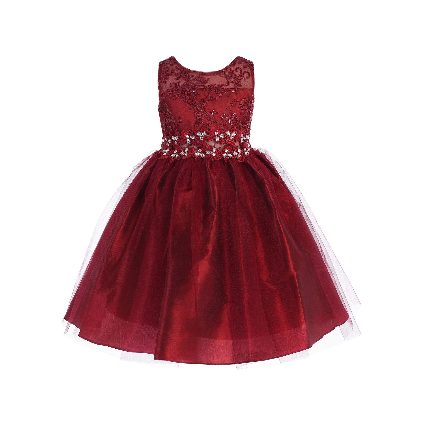 burgundy toddler flower girl dress