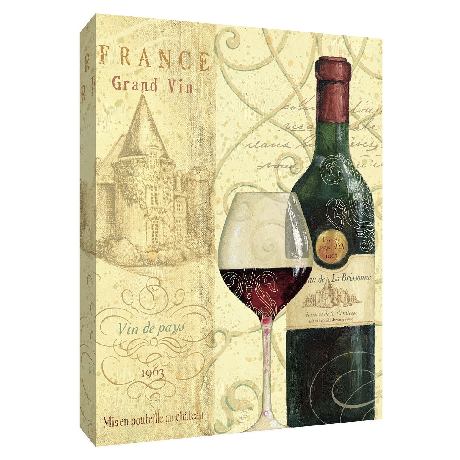 Shop Ptm Images 9 154426 Ptm Canvas Collection 10 X 8 Wine