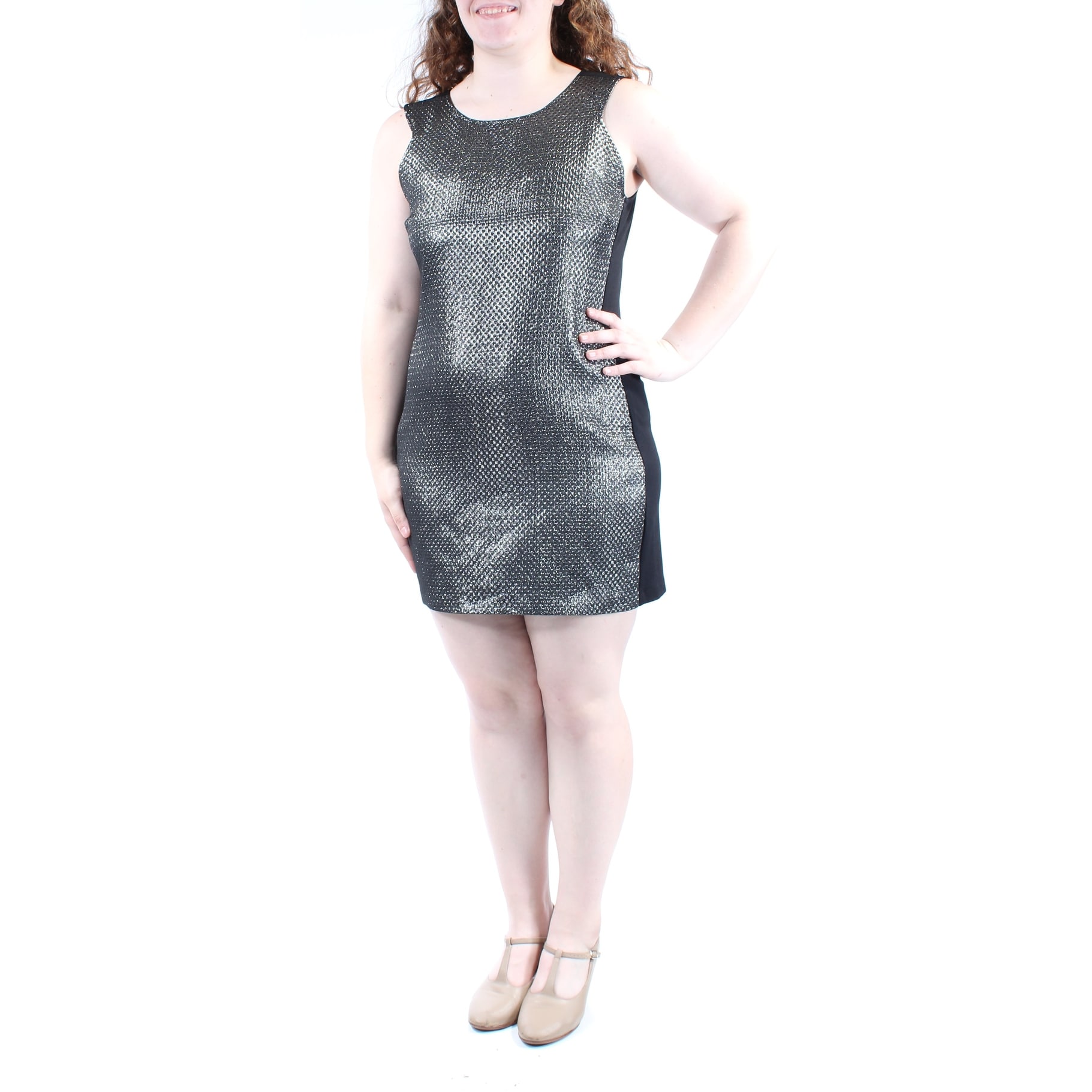 Silver Shift Dress