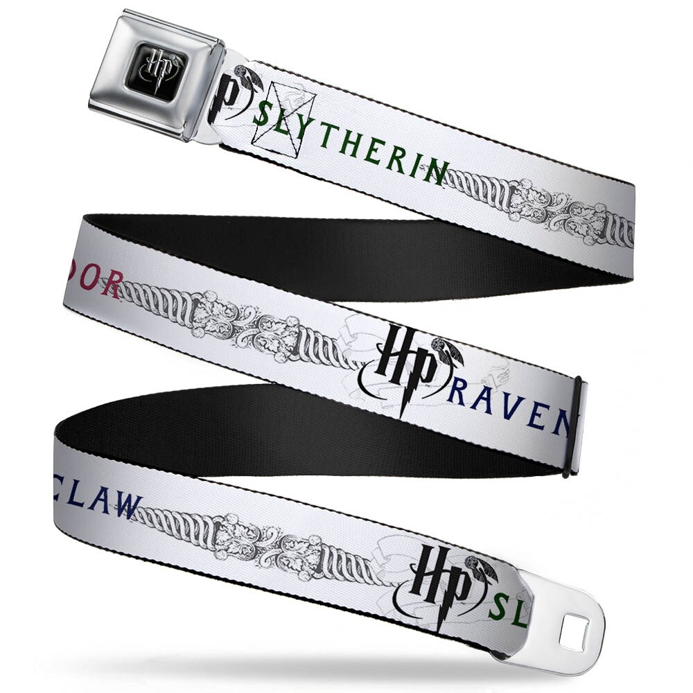 Shop Harry Potter Logo Full Color Black White Harry Potter Gryffindor Ravenclaw Seatbelt Belt Overstock 17081992