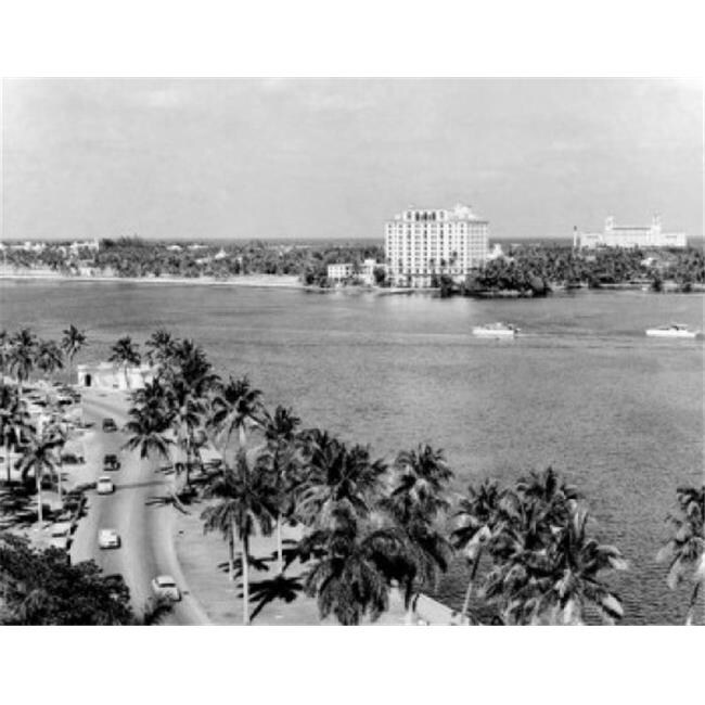 Usa Florida Palm Beach Cityscape Poster Print 18 X 24 In