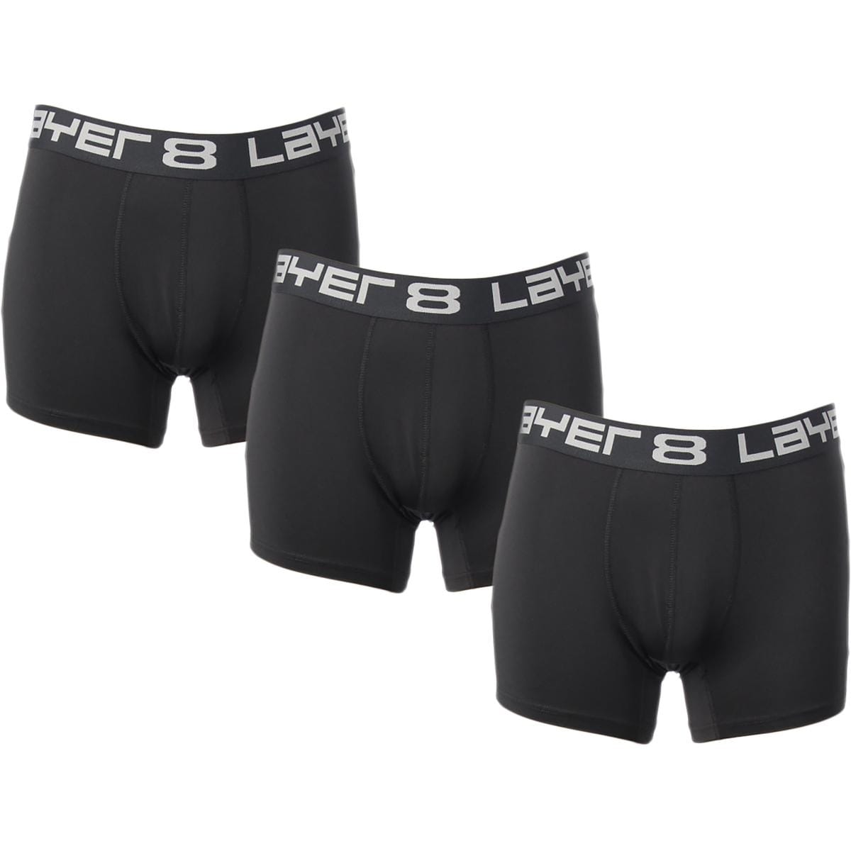 Shop Layer 8 Mens Boxer Briefs 3 Pack Tagless Overstock 23147351