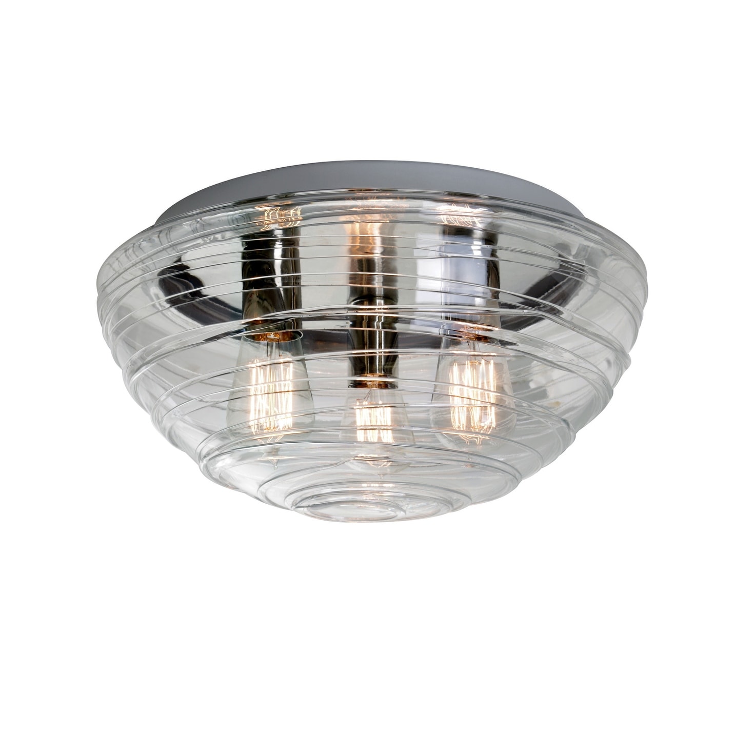 Besa Lighting 906361c Edi Wave 3 Light Flush Mount Ceiling Fixture With Clear Shade And Vintage Edison Bulb Besa Lighting 906361c Edi Wave 3 Light Flush Mount Ceiling Fixture With Clear Shade And Vintage Edison Bulb