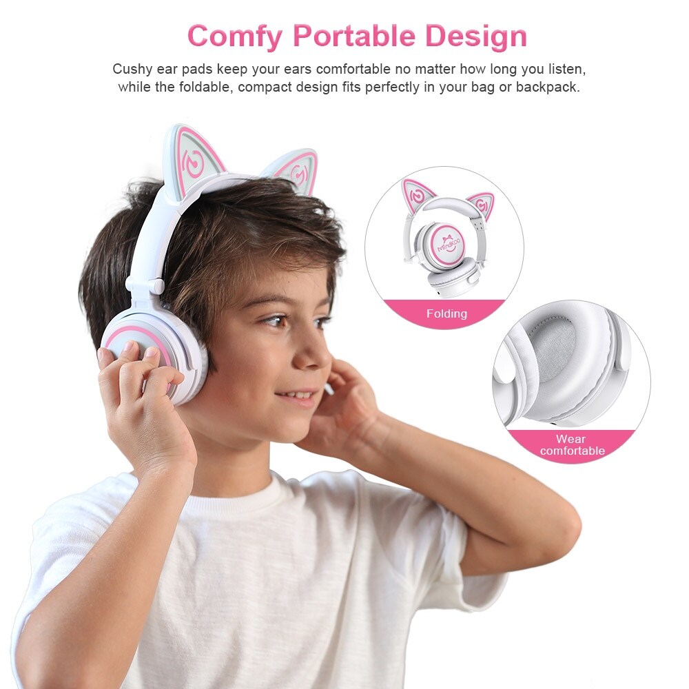 Shop Mindkoo Unicat Wireless Cat Ear Headphones Led Light