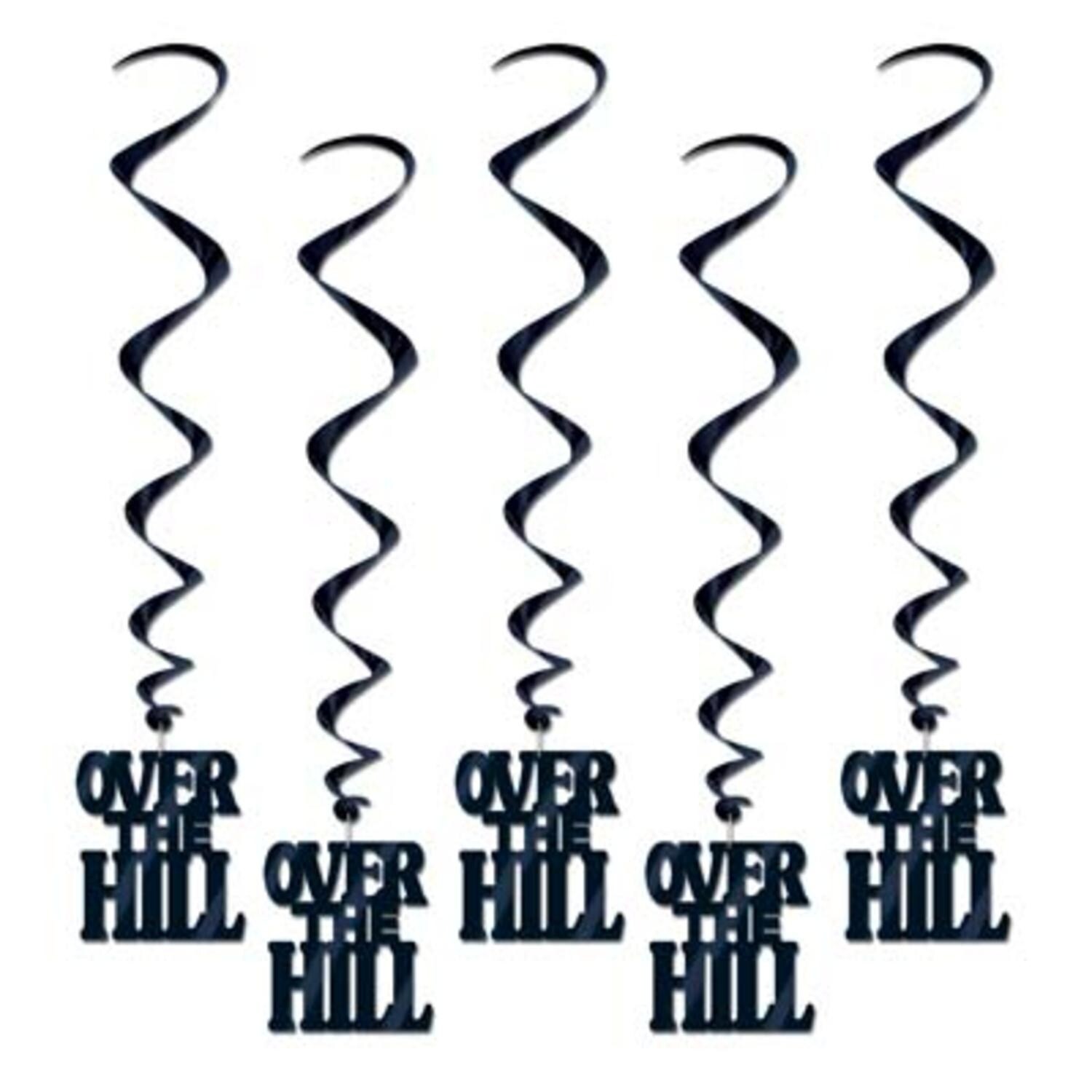 Shop Pack Of 30 Black Over The Hill Hanging Birthday Party