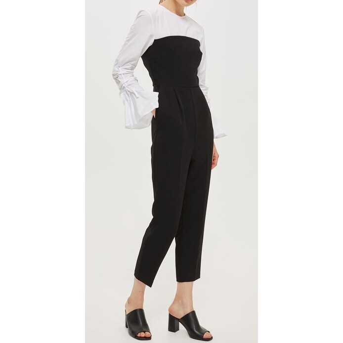 white layered jumpsuit
