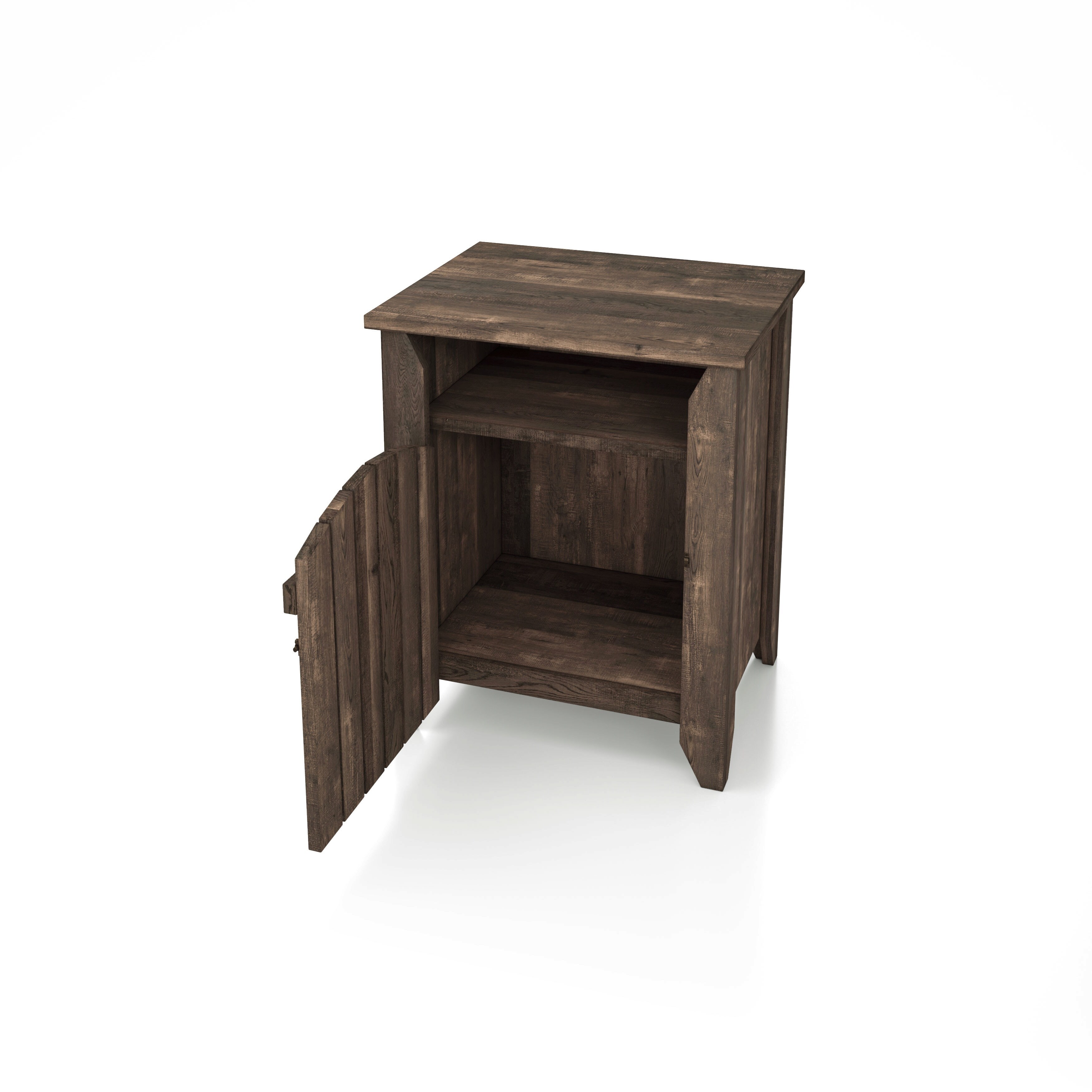Carbon Loft Harland Rustic Oak 2 Shelf End Table Overstock 29752005
