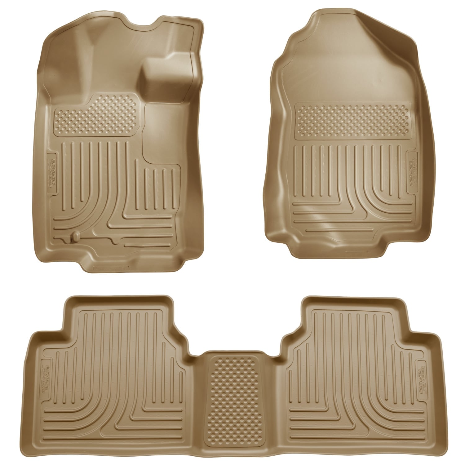 Husky Weatherbeater 2010-2012 Ford Fusion FWD Tan Front & Rear Floor Mats/ Liners - Free Shipping Today - Overstock.com - 21164721