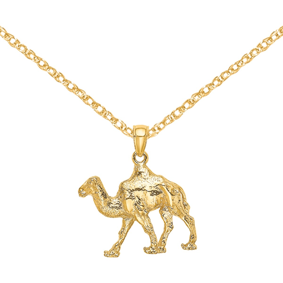 gold camel necklace