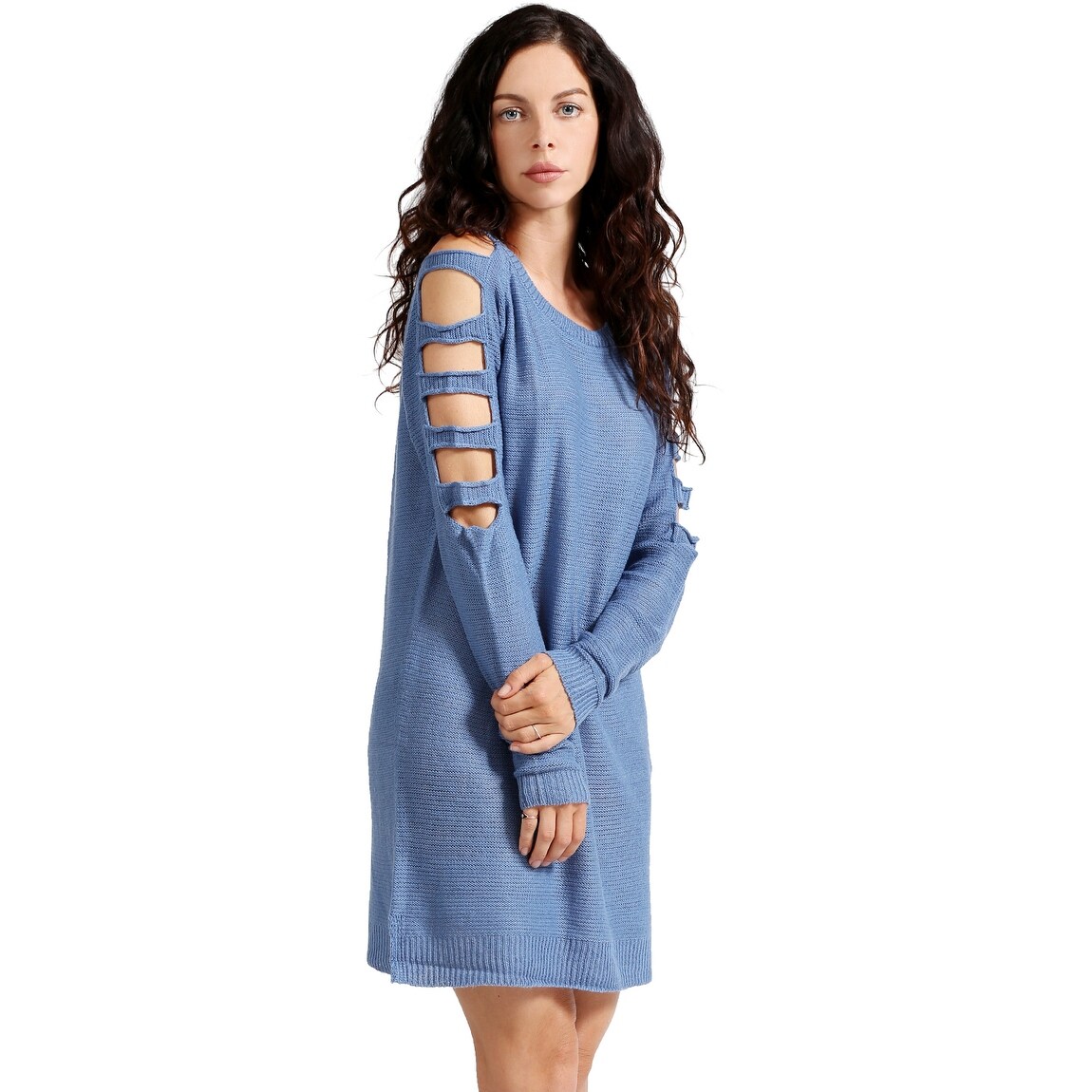 Ne People Women S Ladder Long Sleeve Tunic Sweater Dress Ne People Women S Ladder Long Sleeve Tunic Sweater Dress Newdr90 Free Shipping On Orders Over 45 17979164