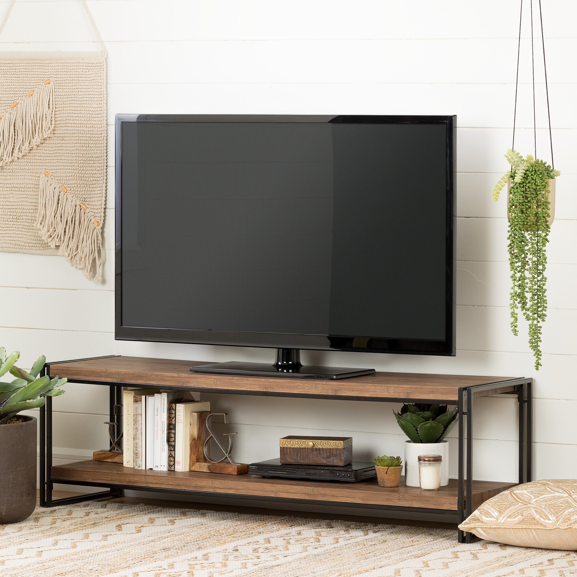 Shop Black Friday Deals On Gimetri Living Room Modern Industrial Console Tv Stand Overstock 20599284