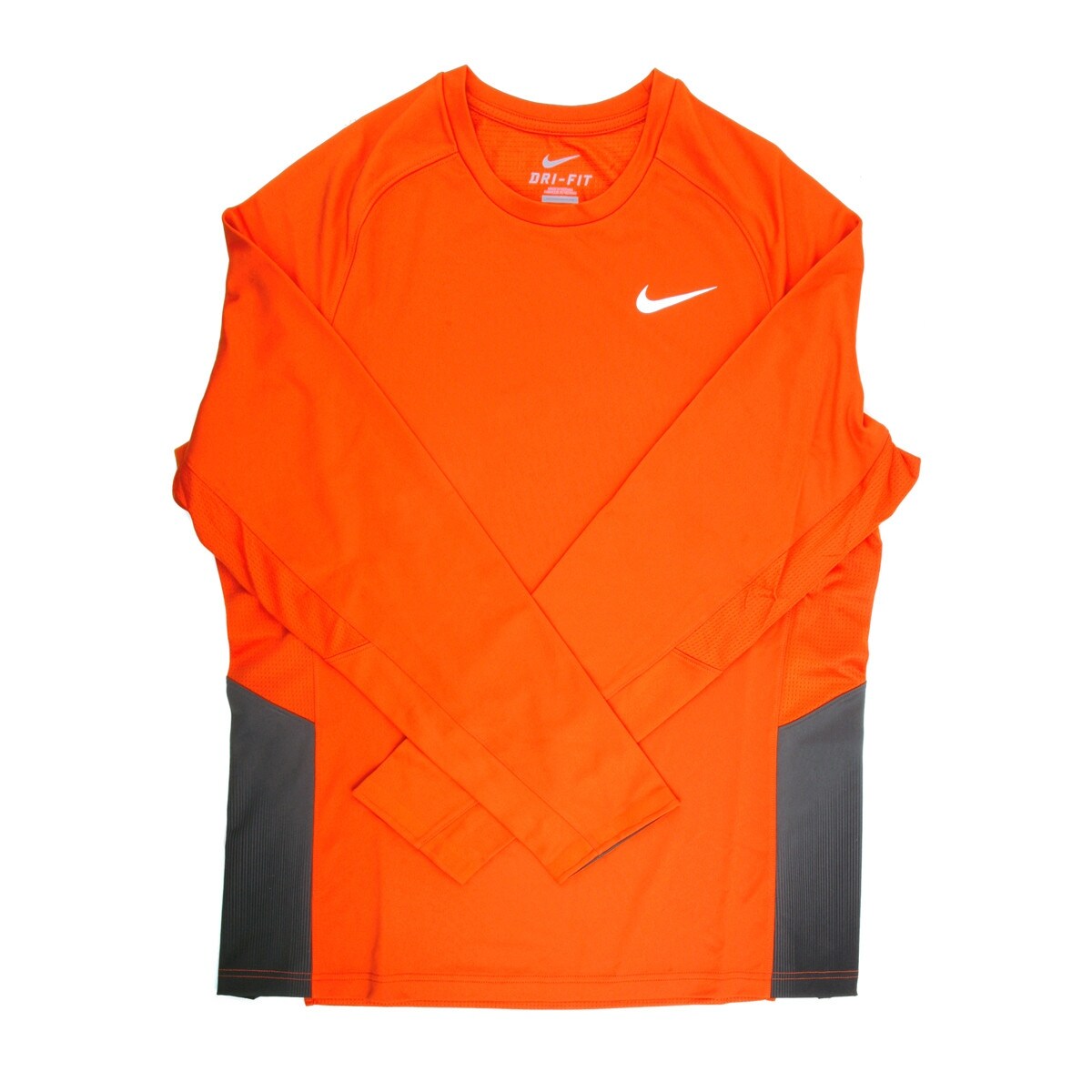 orange dri fit long sleeve shirt
