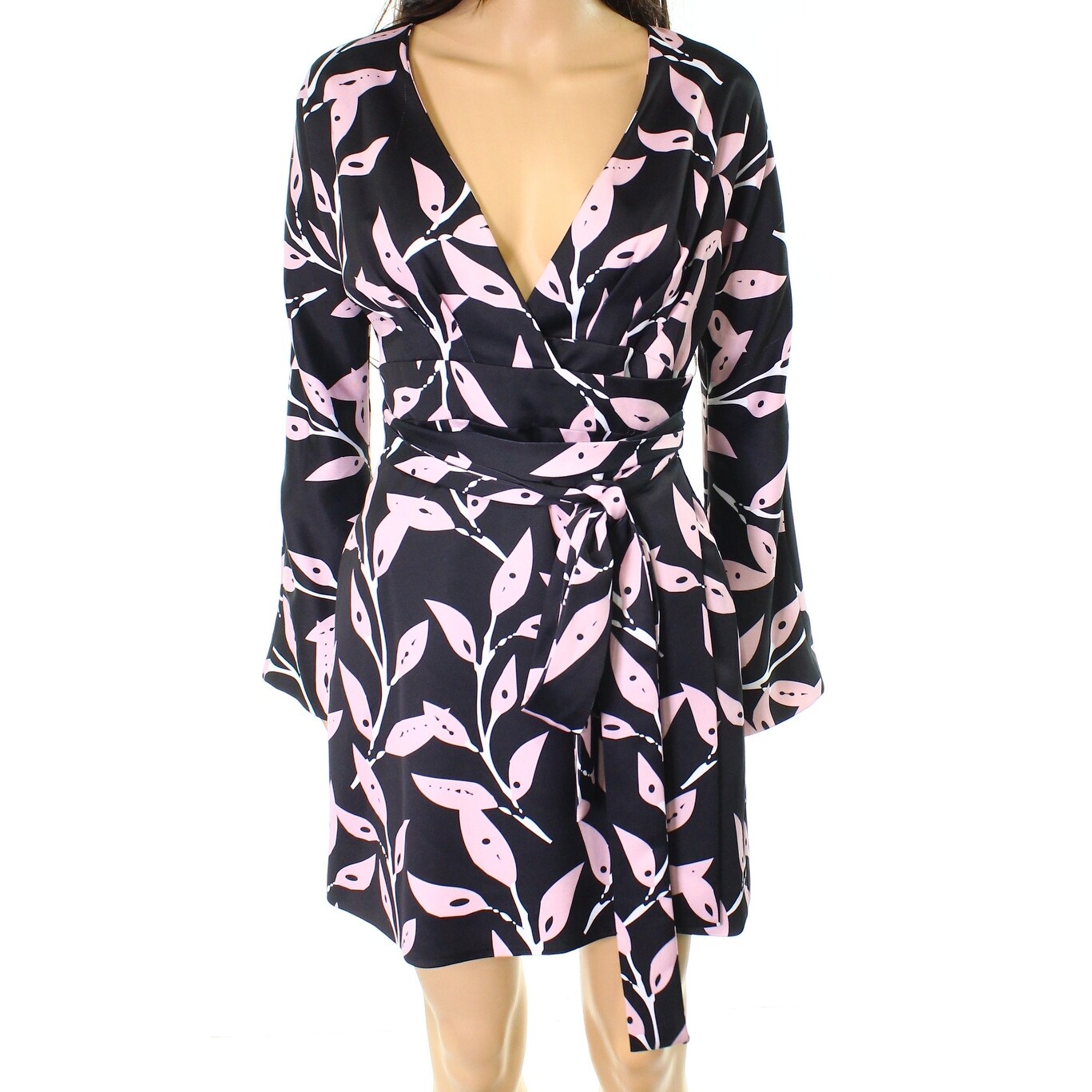 Cynthia Rowley New Black Pink White Womens Size 8 Wrap Sheath Dress Cynthia Rowley New Black Pink White Womens Size 8 Wrap Sheath Dress Free Shipping Today 26133977