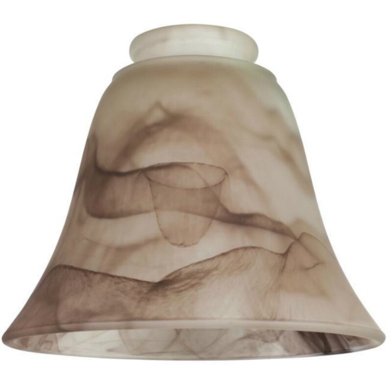 Westinghouse 81167 Ceiling Fan Light Fixture Replacement Glass Shade Brown Swirl