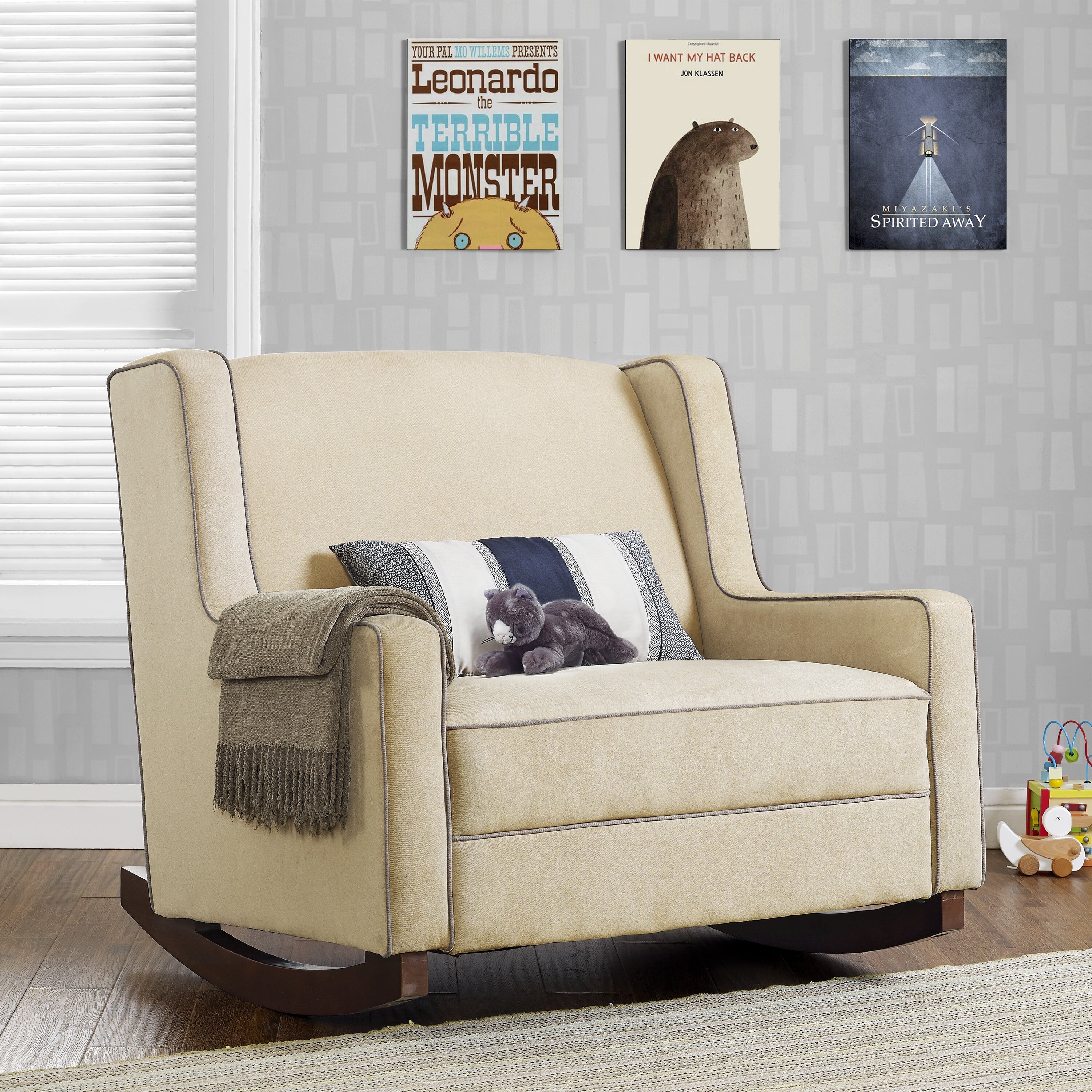 Baby relax hadley double rocker dark taupe discount