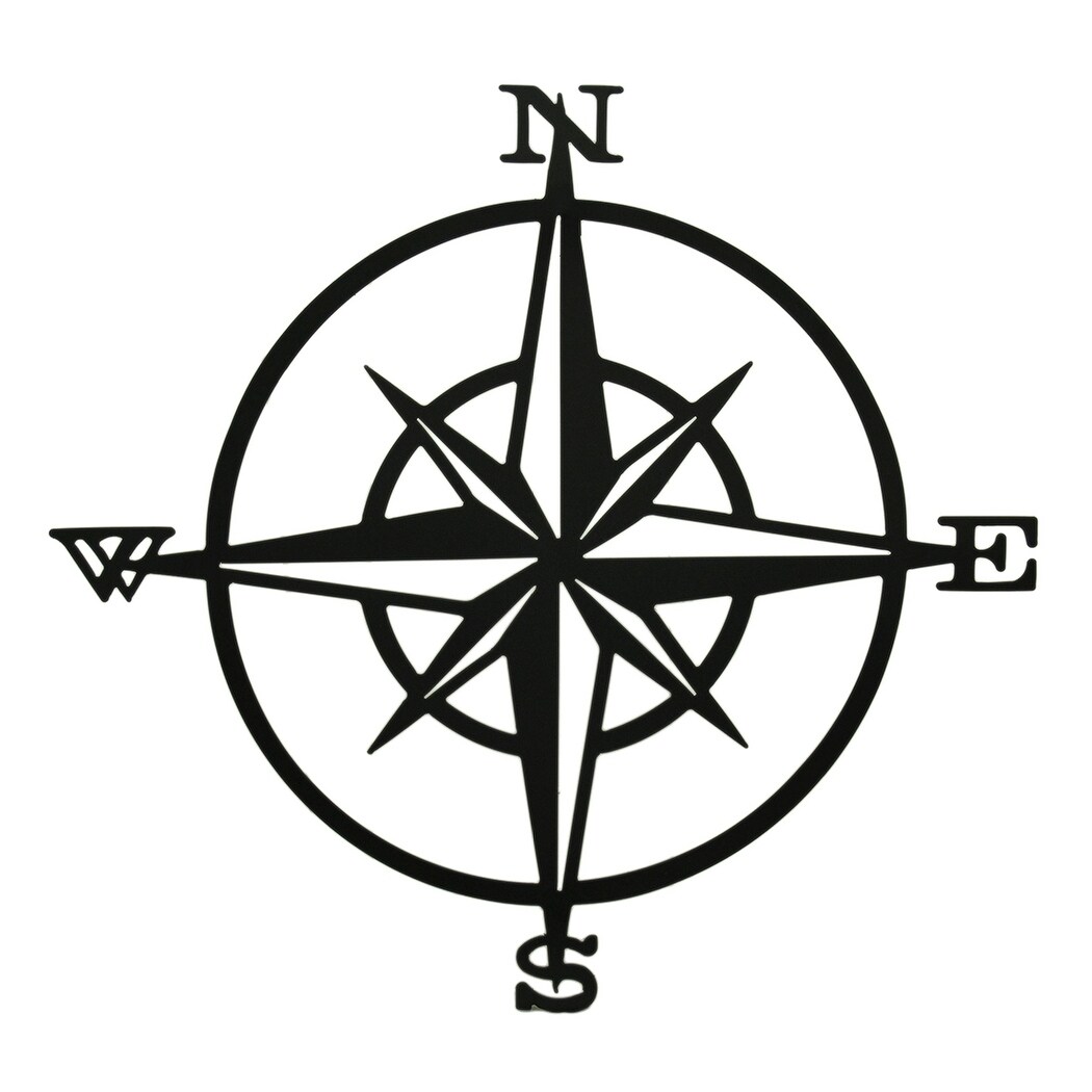 Compass Rose Western Star Black Metal Wall Hanging 33 1 2 Inch Overstock 16750970 Compass rose drawing vectors (784). compass rose western star black metal wall hanging 33 1 2 inch