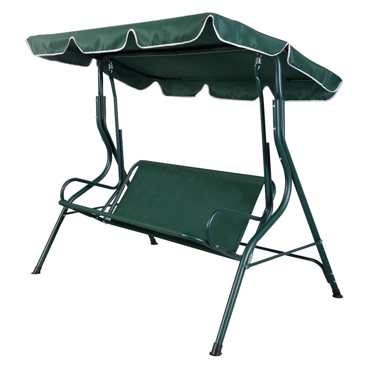 Shop Costway Green Outdoor Patio Swing Canopy 3 Person Awning Yard