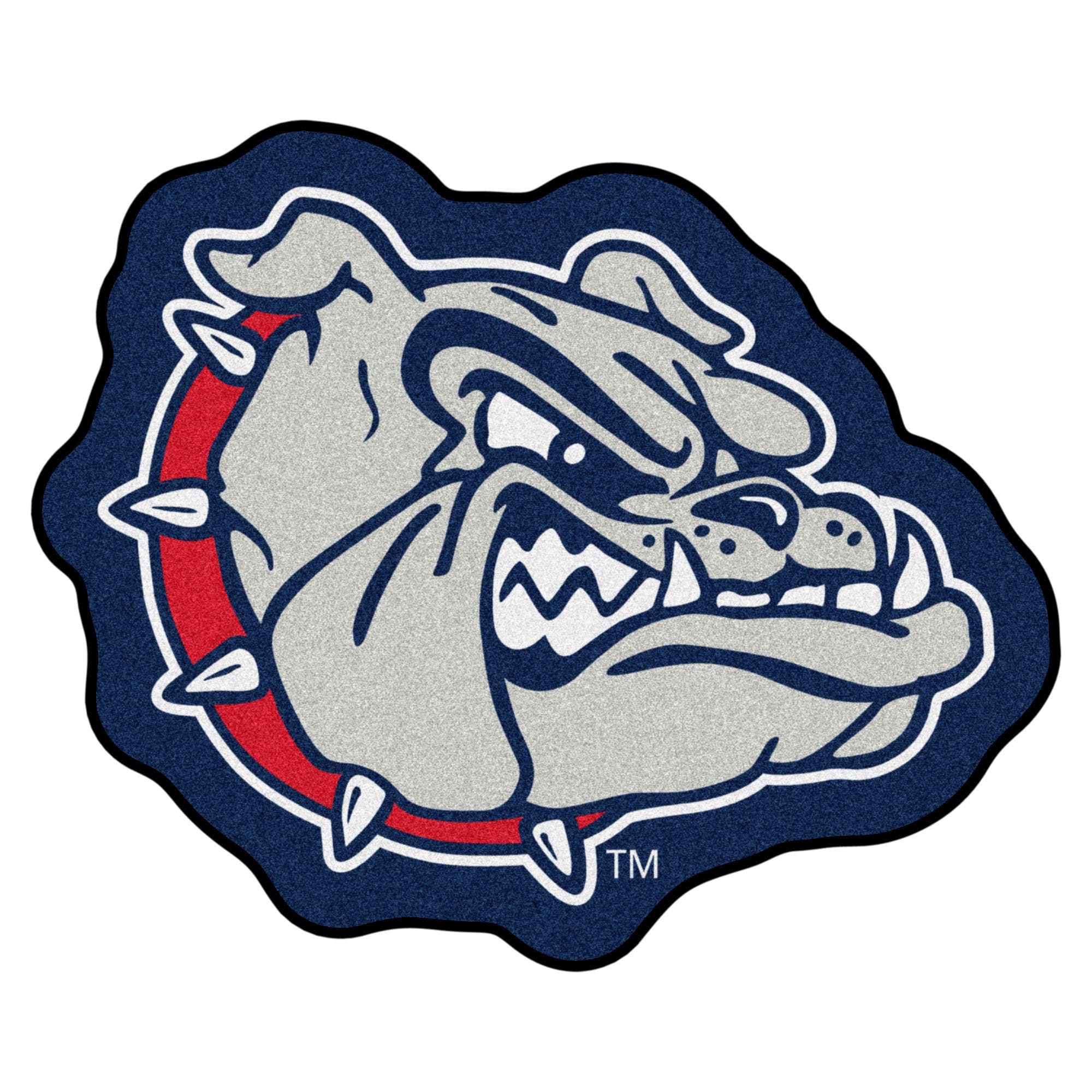 Ncaa Gonzaga University Bulldogs Mascot Novelty Logo Shaped Area Rug Overstock 22626811
