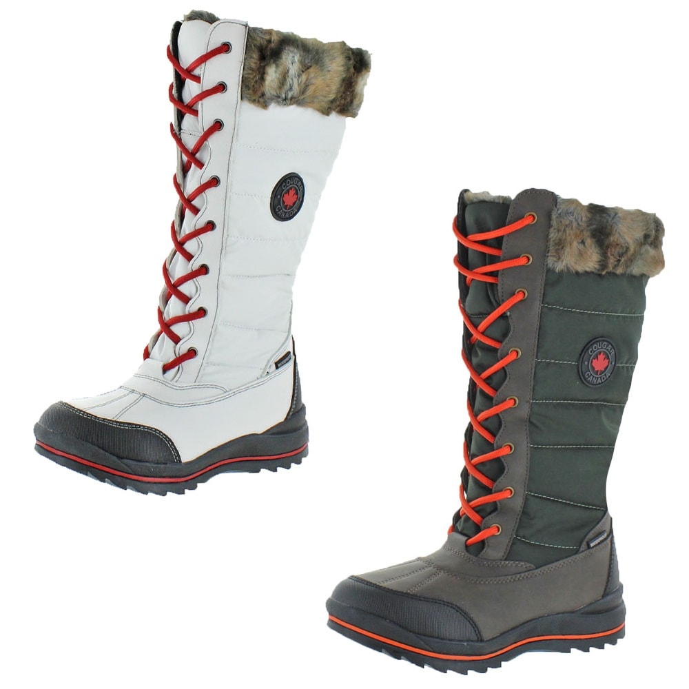 Shop Cougar Women S Chateau Faux Fur Trim Waterproof Winter Snow