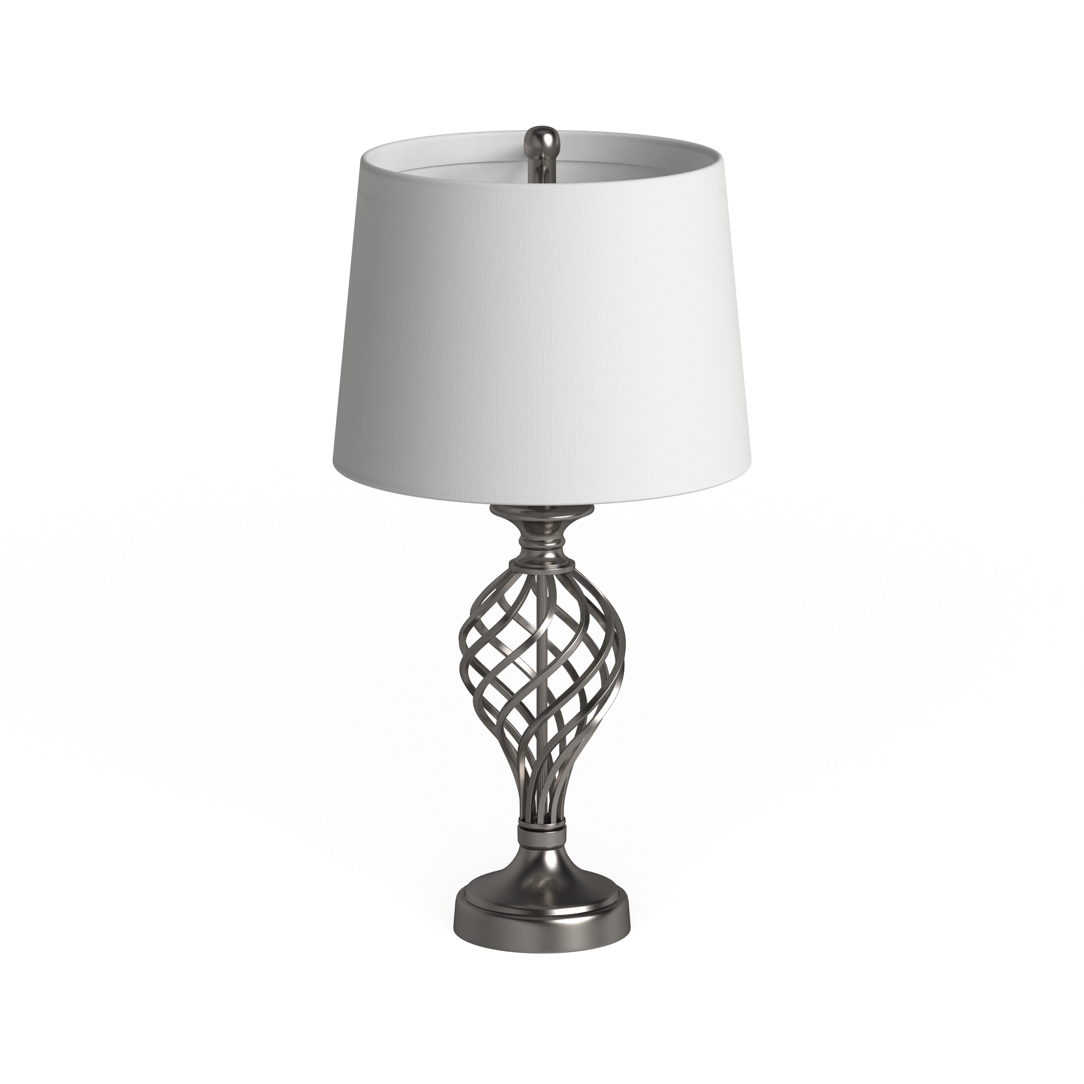 Safavieh Lighting 27 Inch Lattice Urn Nickel Table Lamp Set Of 2 14 X14 X26 75 On Sale Overstock 9527283