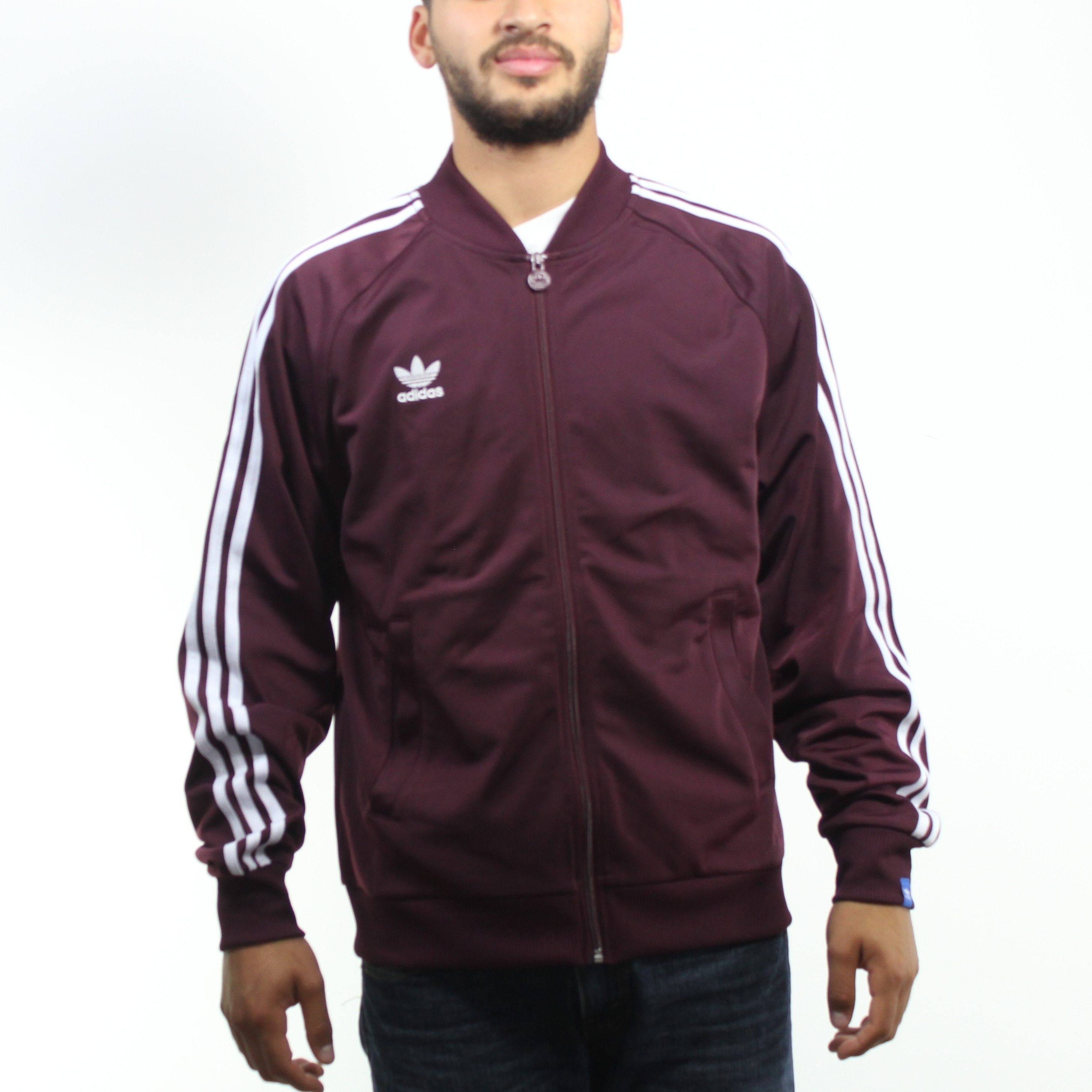 adidas maroon jacket men's