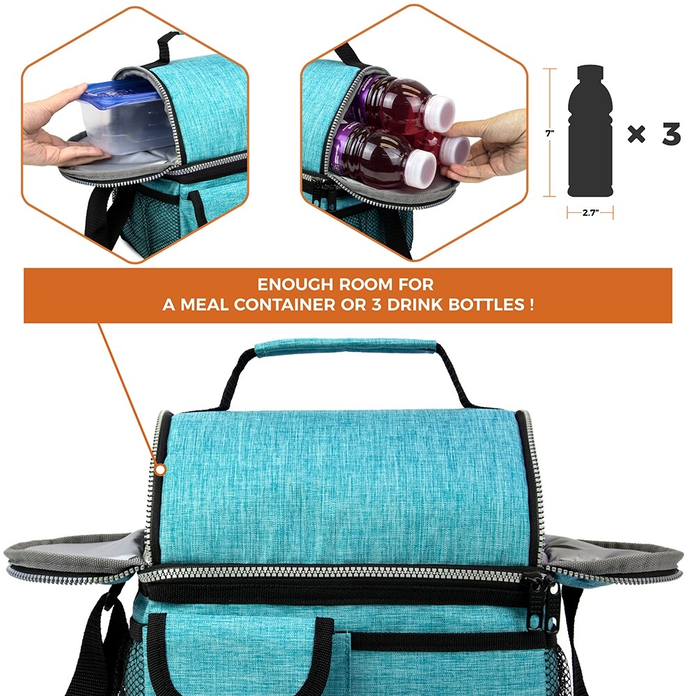 twin deck lunch bag