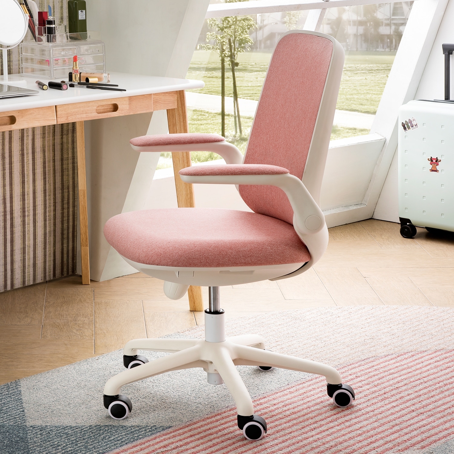 ovios cute desk chairfabric office chair for home or  officemoderncomfortblenice task chair for computer desk