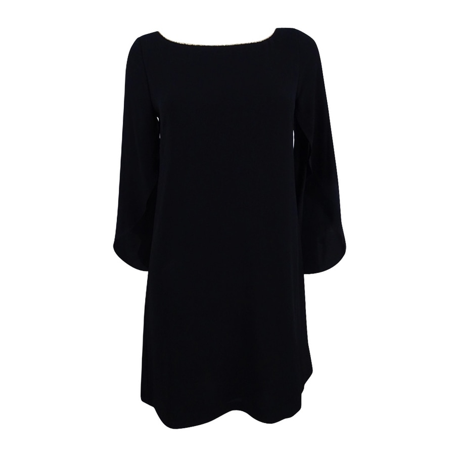 Bow Back Black Dress