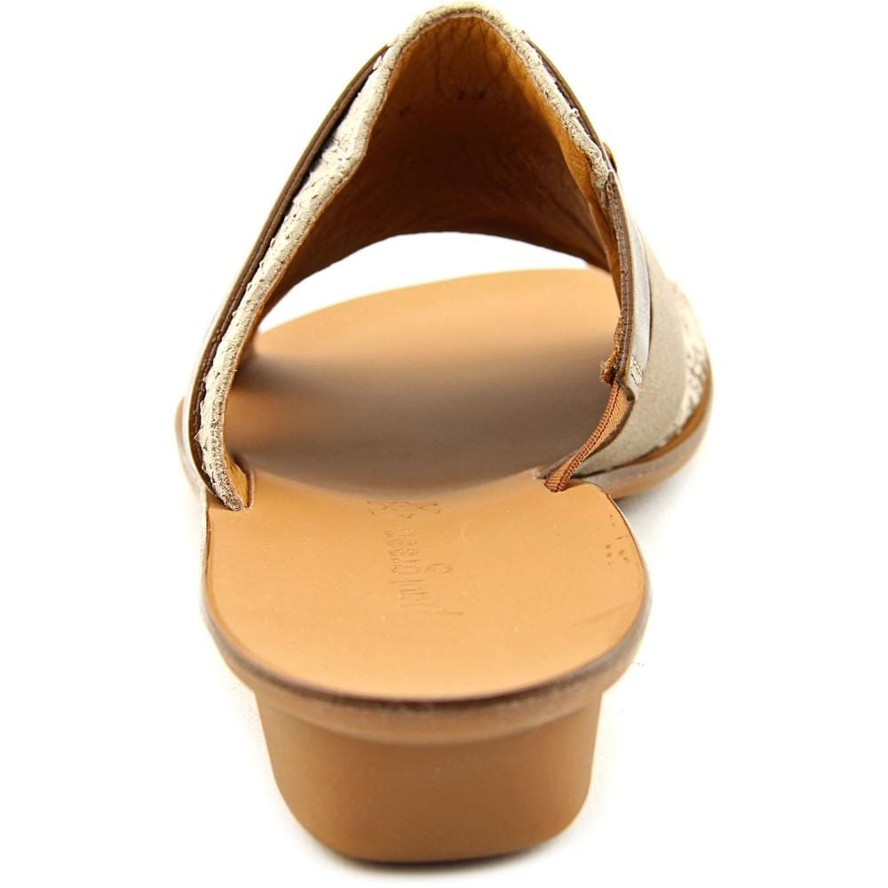 shop paul green bayside women open toe leather gray slides sandal