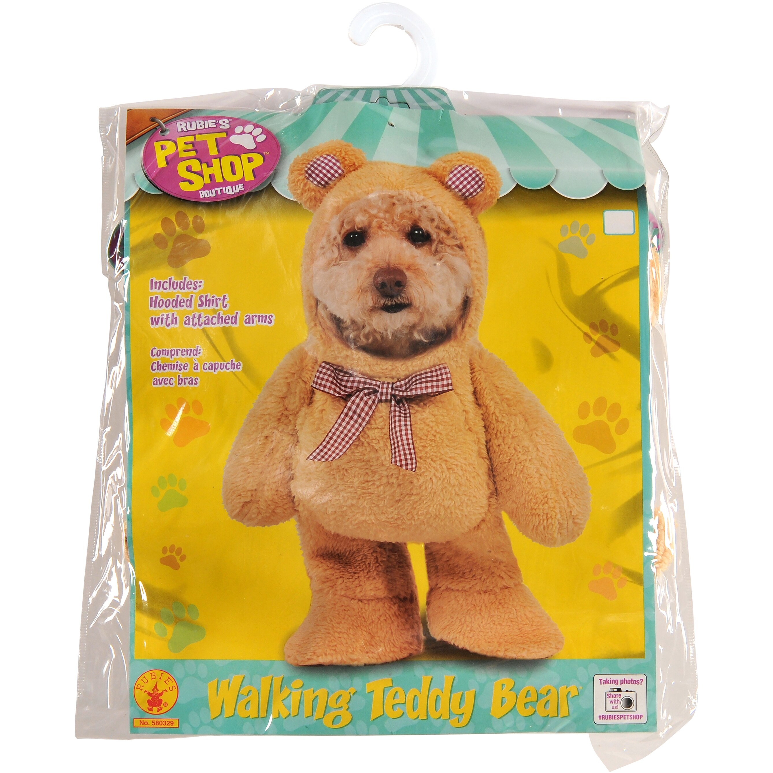 Shop Rubie S Walking Teddy Bear Pet Costume Small Overstock 20724021