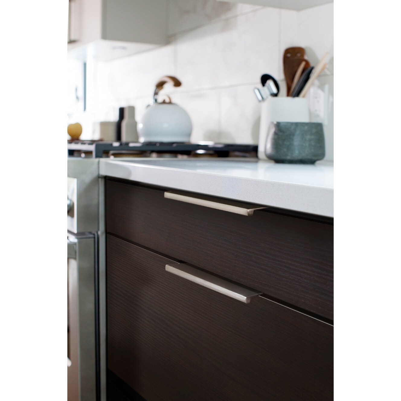 Shop Emtek 87150 Edge 12 Center To Center Finger Cabinet Pull Overstock 25653021