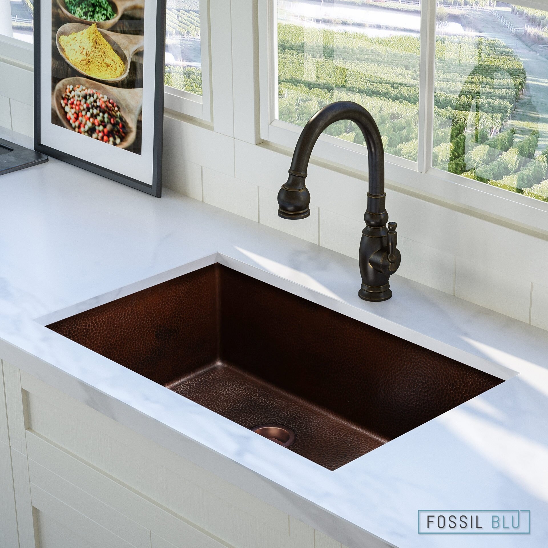 Luxury 30 Inch Extra Thick Copper Undermount Kitchen Sink Luxury 30 Inch Extra Thick Copper Undermount Kitchen Sink Single Bowl And Hammered Finish Includes Disposal Free Shipping Today
