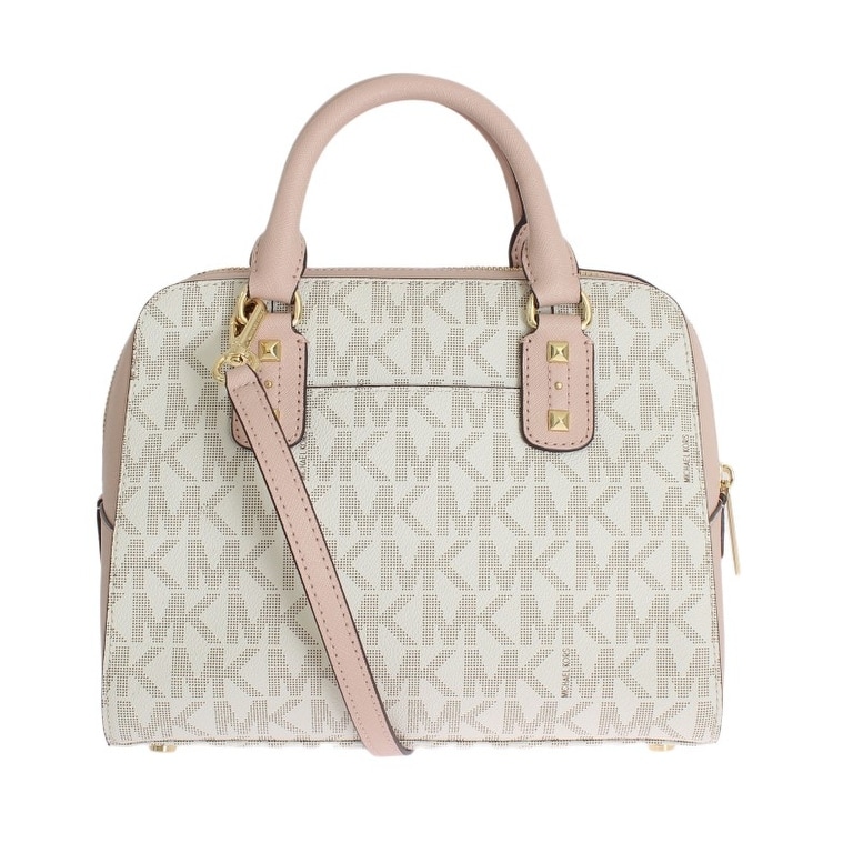 Michael Kors Pink Sandrine Leather Satchel Handbag One Size Michael Kors Pink Sandrine Leather Satchel Handbag One Size Free Shipping Today 21178091