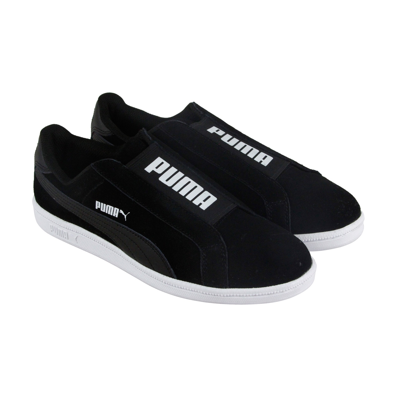 puma leather slip on shoes