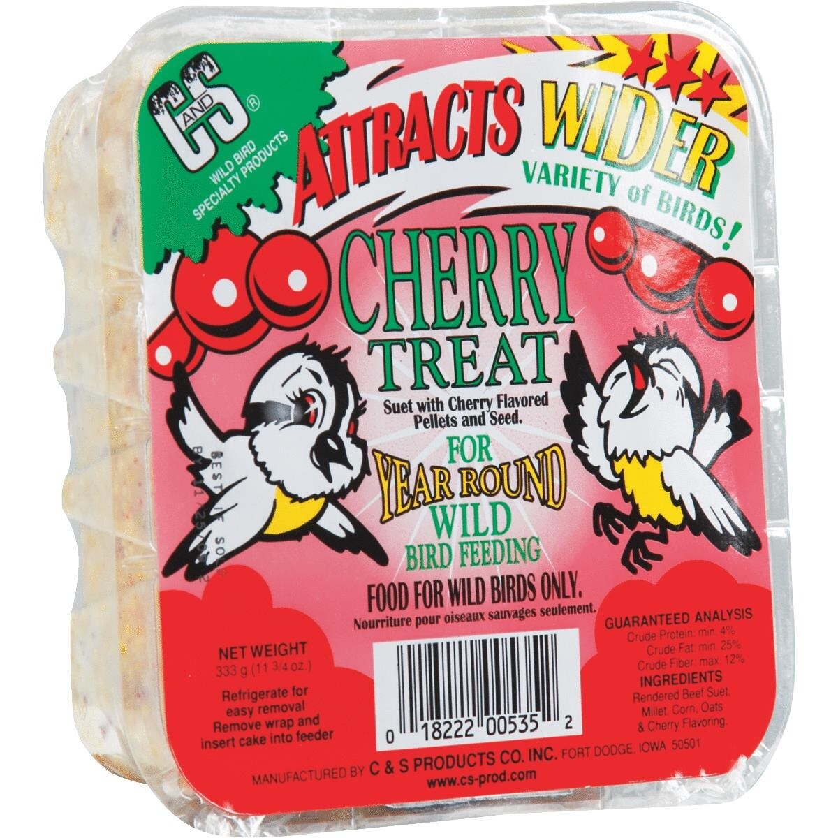 Shop C S 11 3 4oz Chry Treat Suet Free Shipping On Orders Over