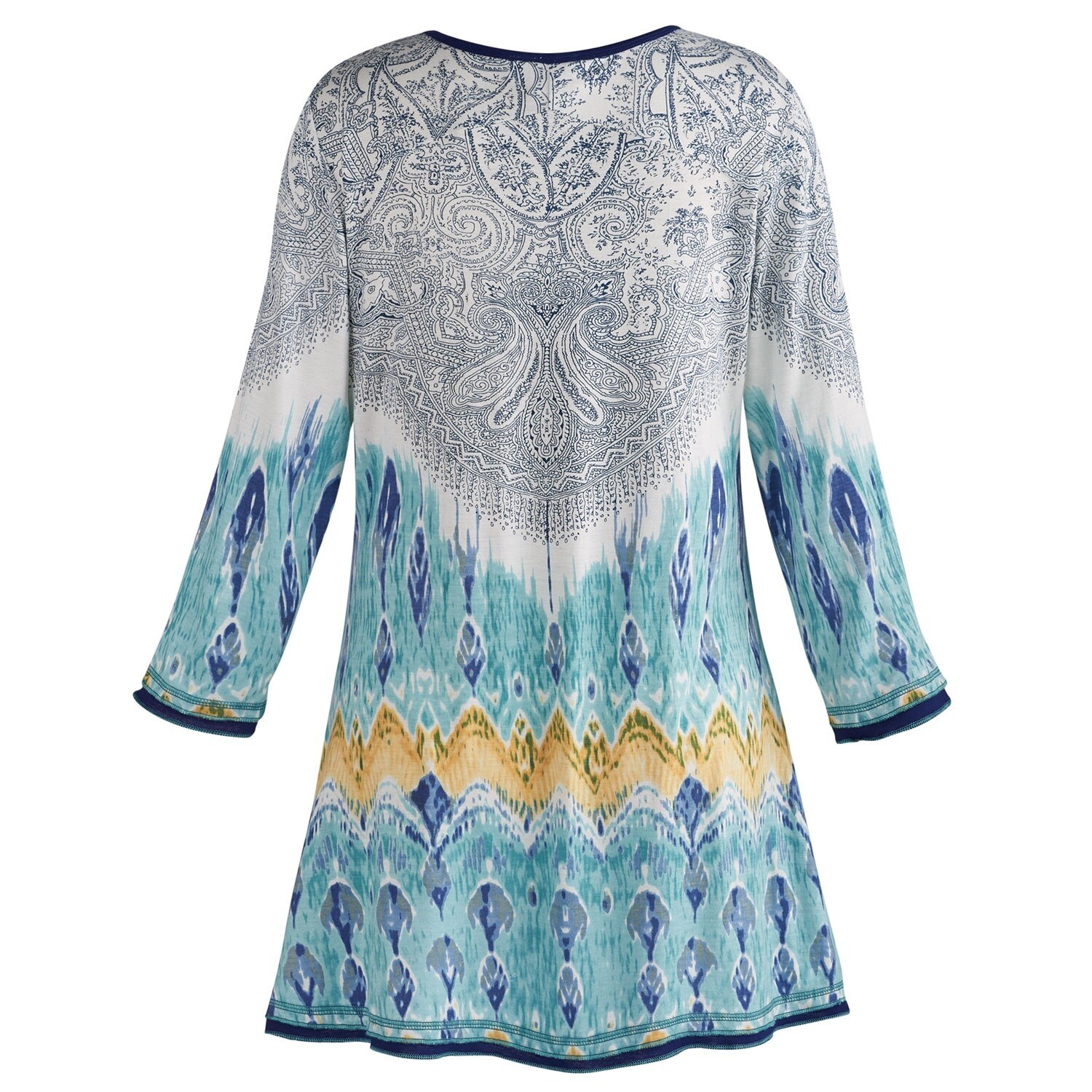 Shop Parsley Sage Women S Paisley Print Tunic Layered Hemline