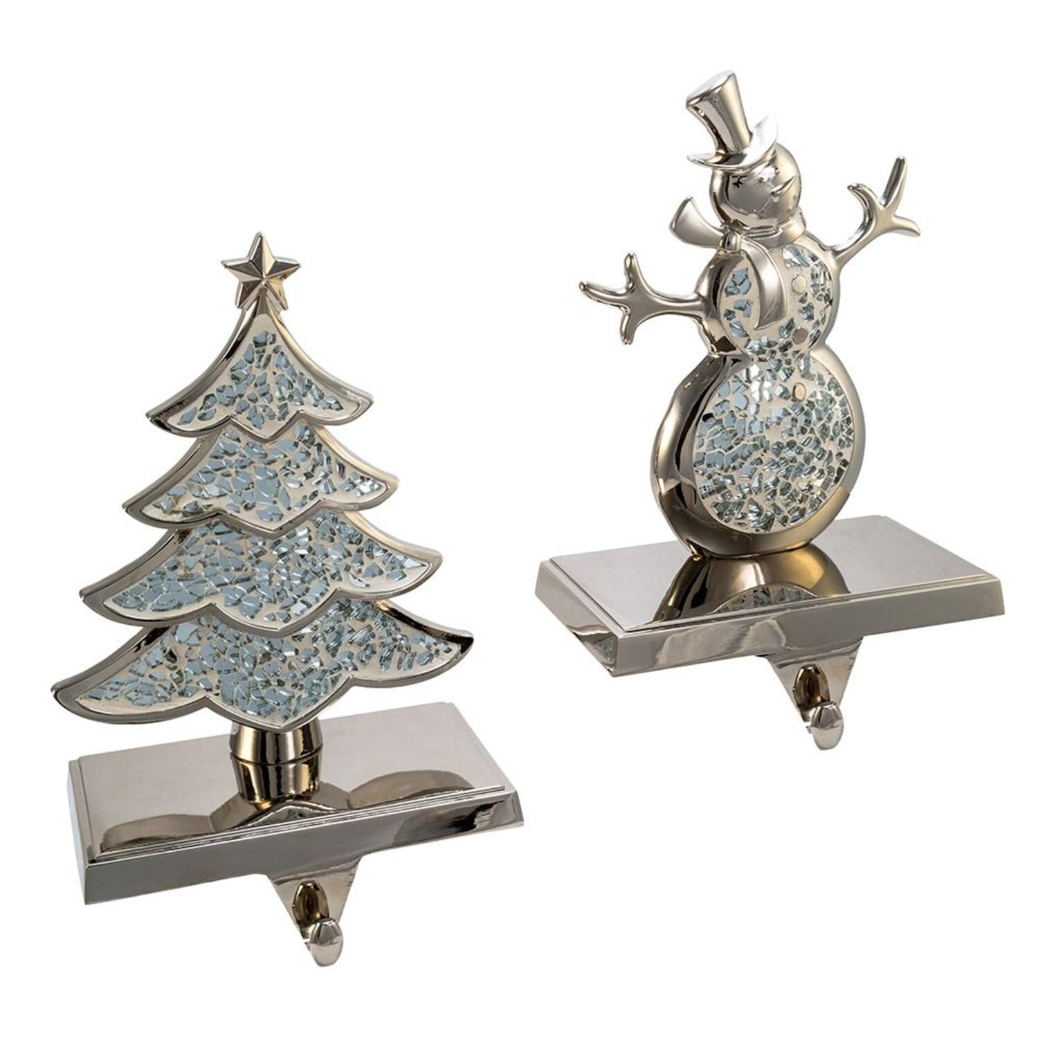 Pack Of 6 Sliver Finished Christmas Decorative Tree And Snowman Pack Of 6 Sliver Finished Christmas Decorative Tree And Snowman