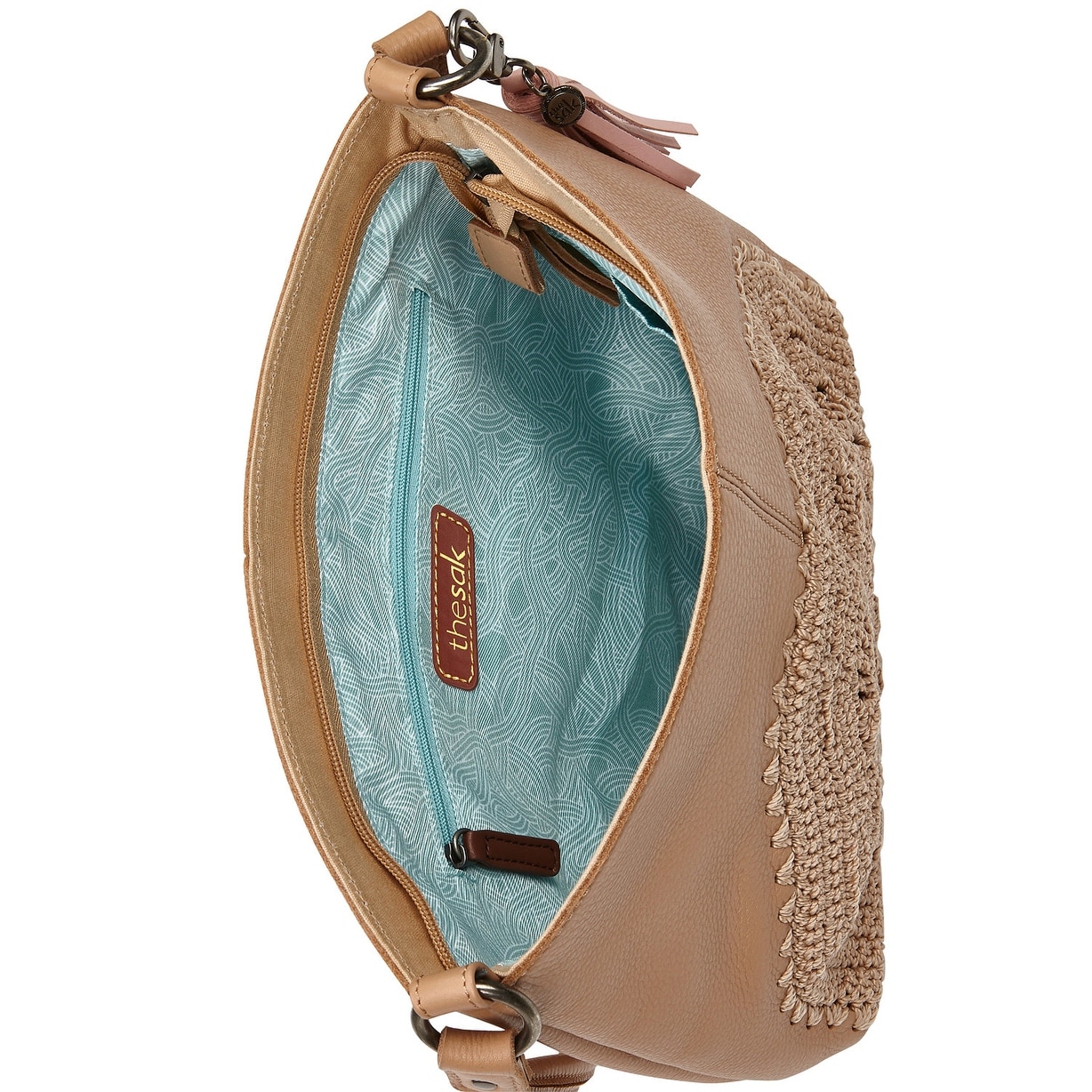 The Sak Sahara Indio Leather Size Small Hobo Shoulder Crochet One Bag tshrCdQ
