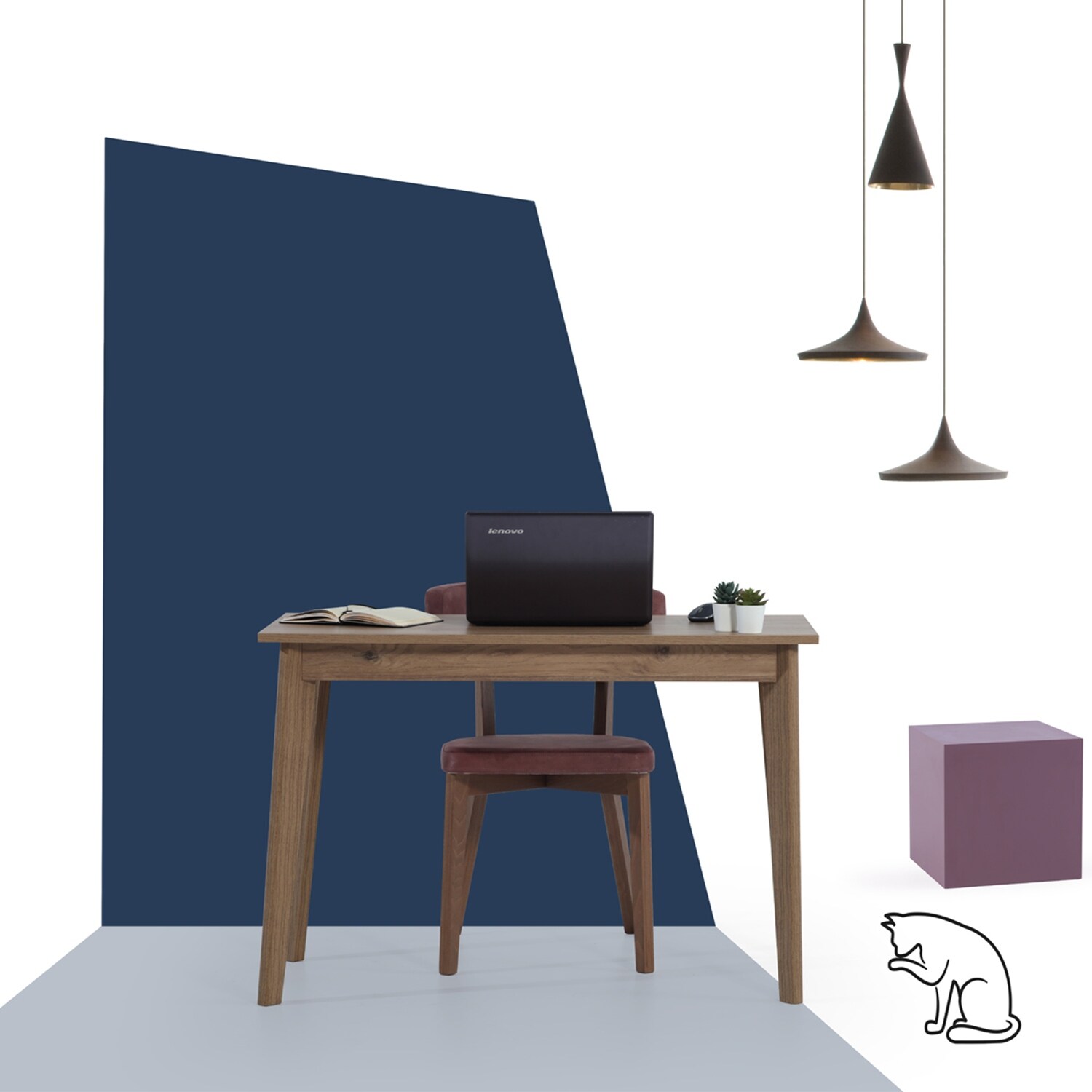 Doco Mid Century Modern Contemporary Office Desk Overstock 31693511