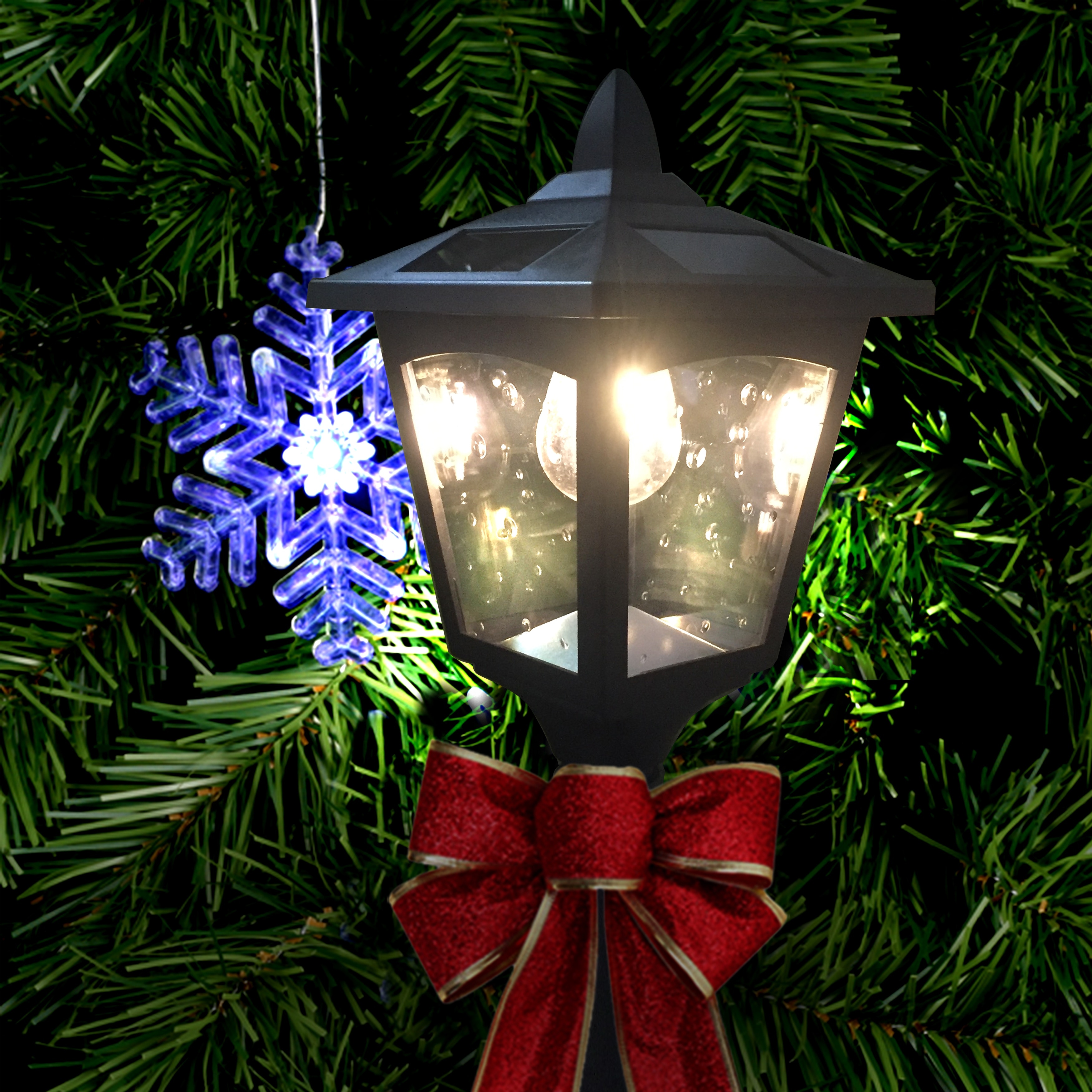 Shop Kanstar 42 Outdoor Solar Vintage Mini Street Lamp Post Light