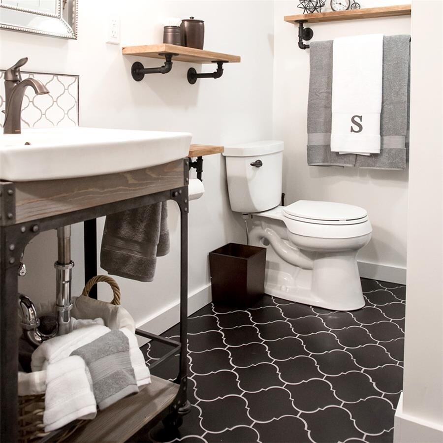 Somertile 8x8 Inch Morocco Provenzale Black Porcelain Floor And Wall Tile Overstock 8032175