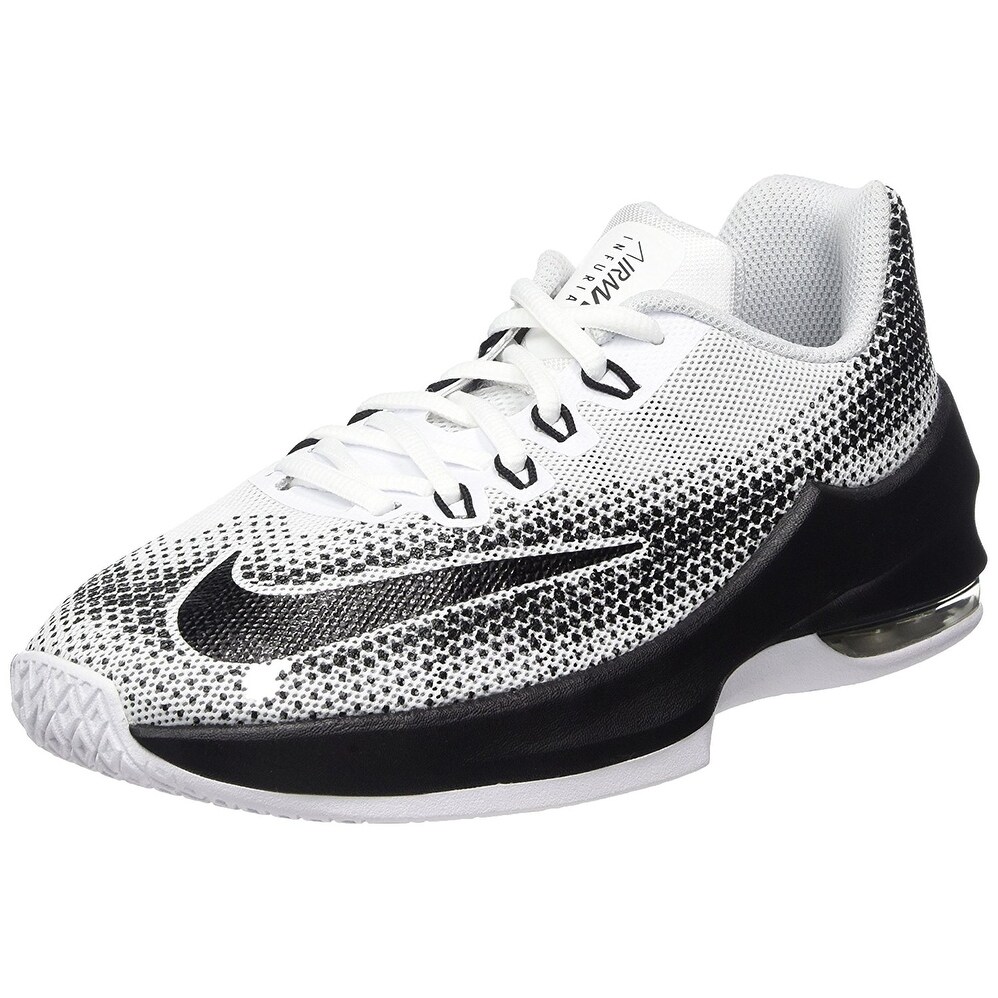 Shop Nike Boy S Air Max Infuriate Gs Basketball Shoe White Black