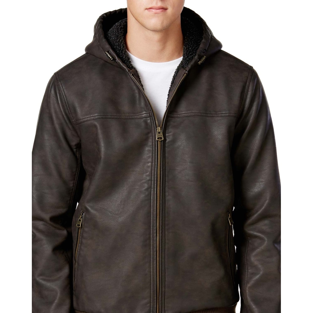 levi brown leather jacket