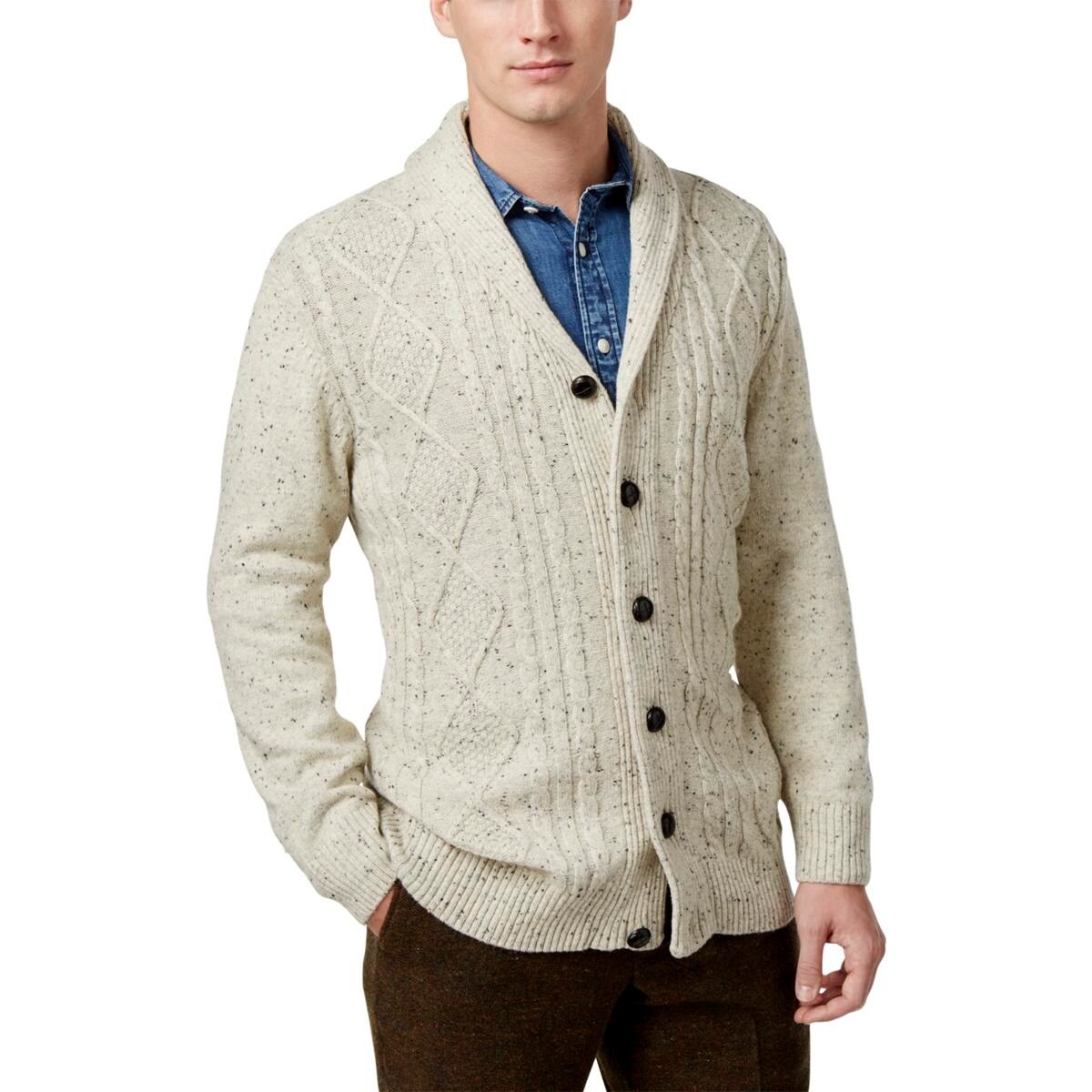 mens tall cable knit sweater