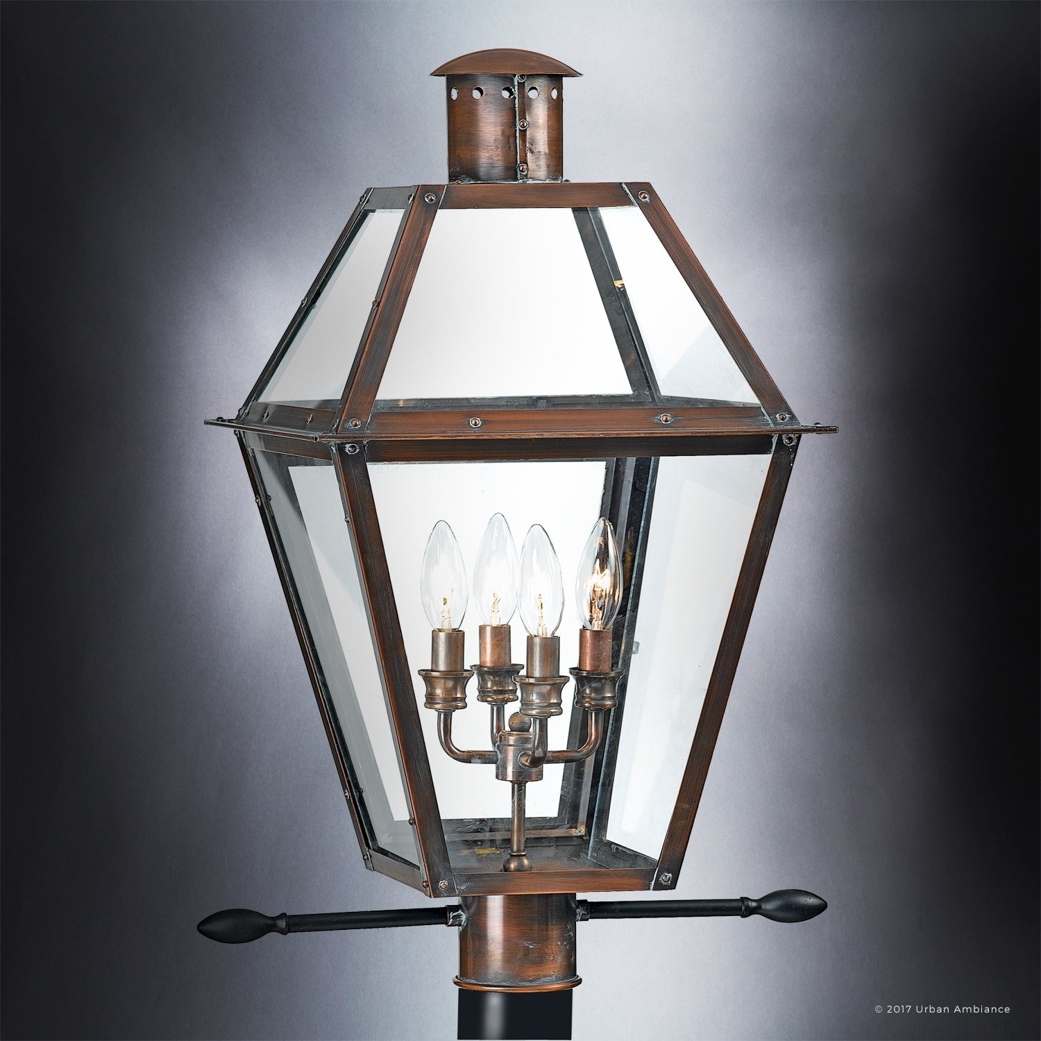 Luxury Historic Outdoor Post Light 26 H X 17 W Luxury Historic Outdoor Post Light 26 H X 17 W