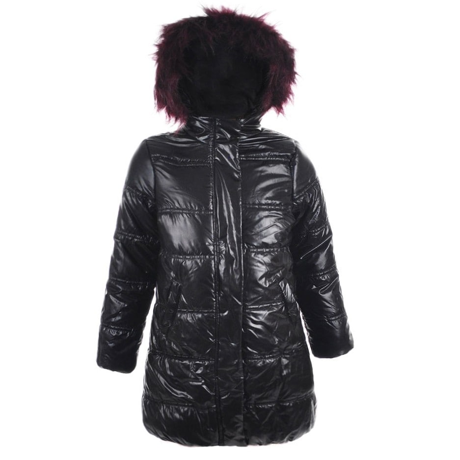 Infant//Toddler Urban Republic Kids Baby Girls Faux Patent Leather Puffer Jacket